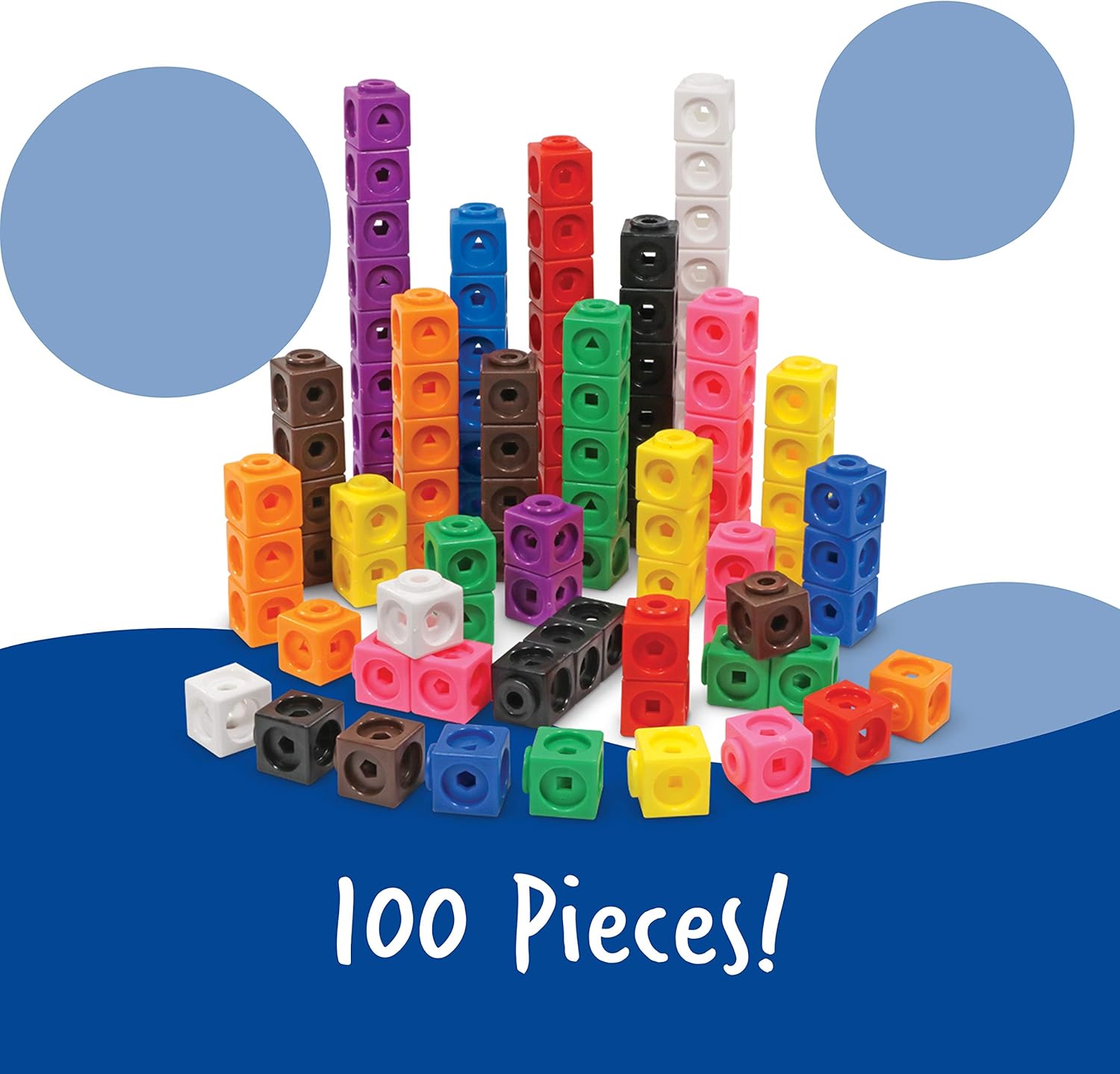 Learning Resources MathLink Cubes - Educational Building Set for Kids Ages 5+ 9