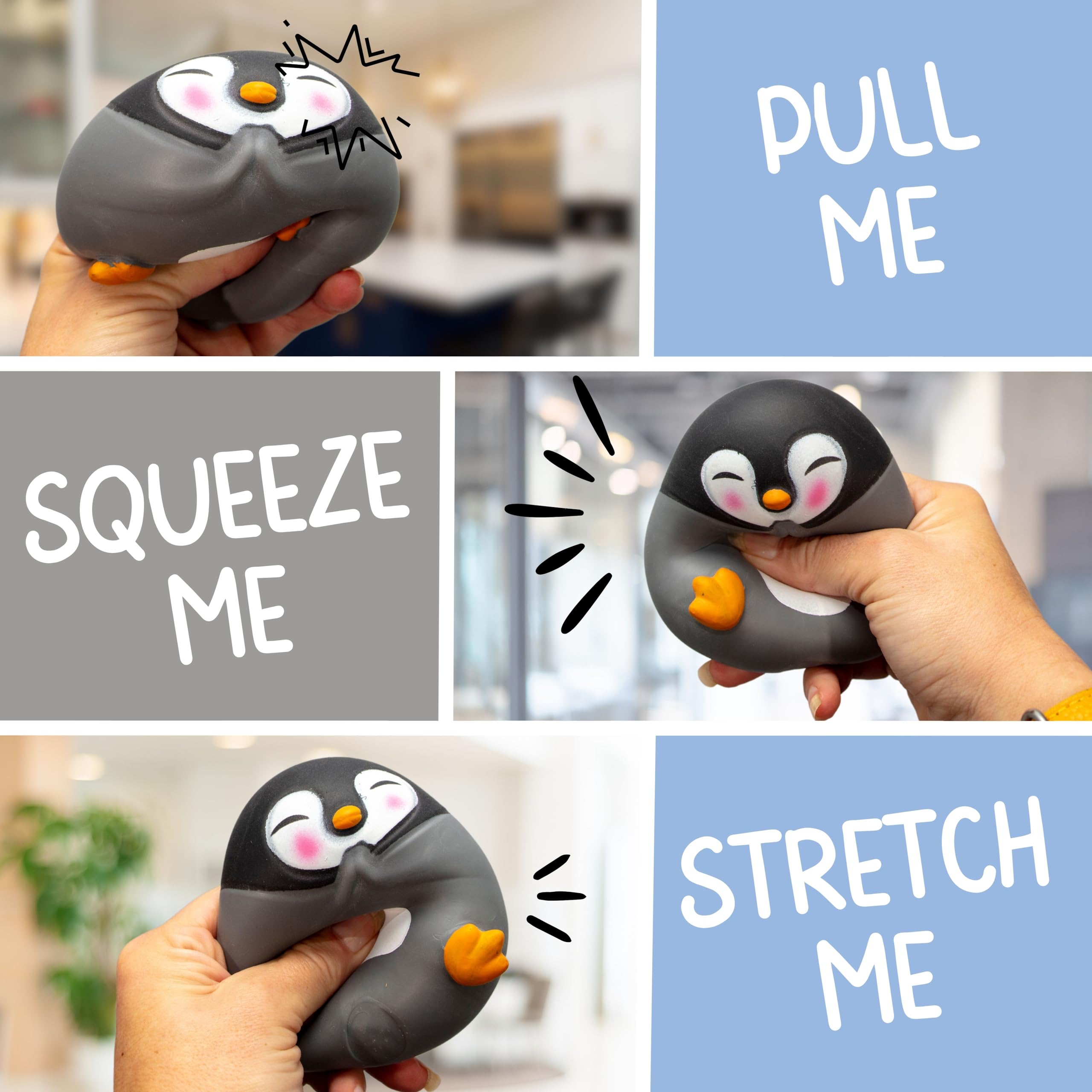 Boxer Gifts Zen-guin Stress Toy - Squishy Penguin for Adults & Teens 9