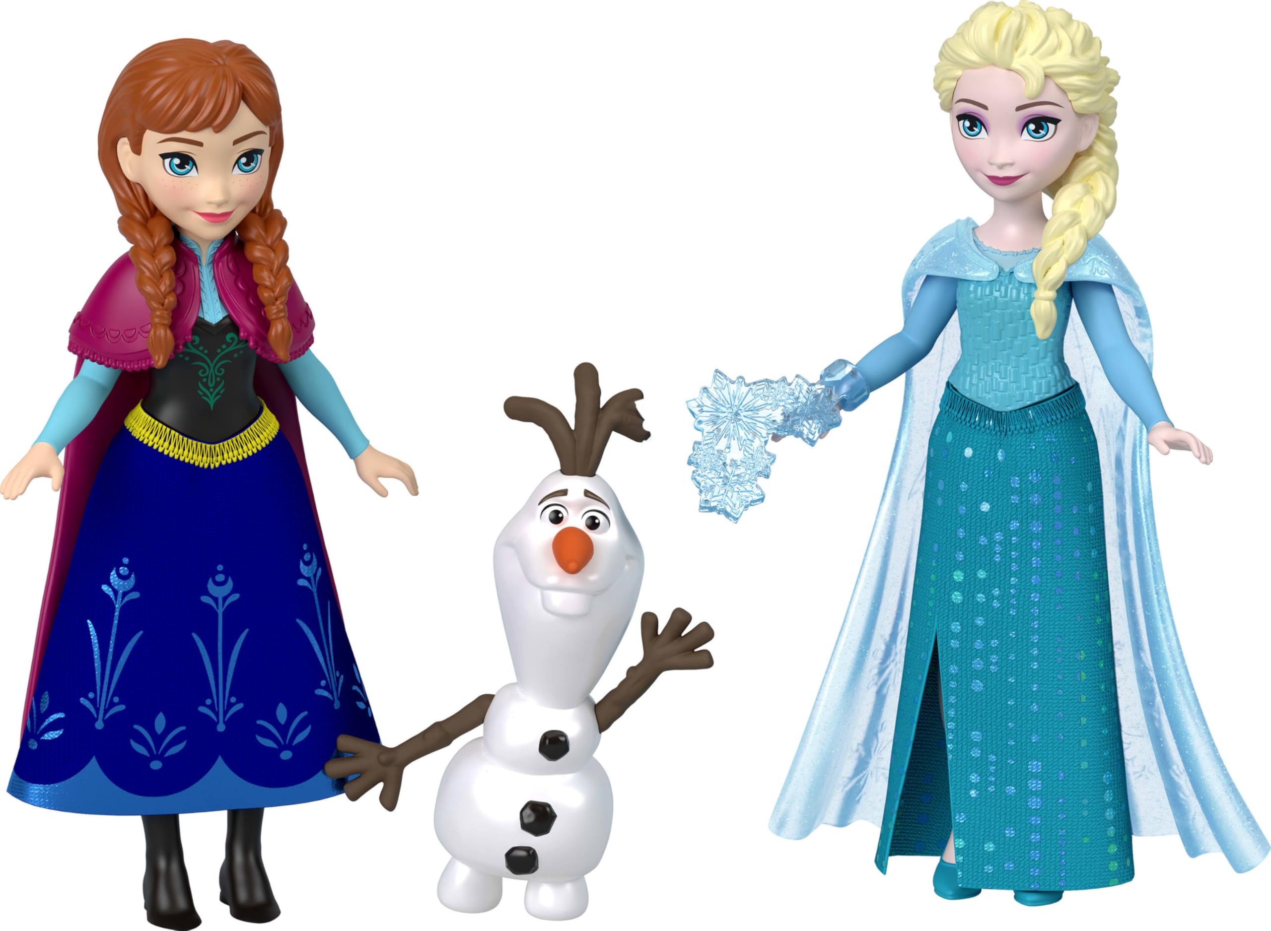 Mattel Disney Frozen Small Dolls Set - Anna, Elsa, Kristoff & Olaf | 3.5-inch Scale | Ages 3+ 4