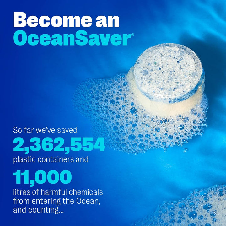 OceanSaver Eco-Friendly Dishwasher Tablets - Pack of 30, Non-Toxic, Plastic-Free & Fully Dissolvable with Rinse Aid & Dishwasher Salt
