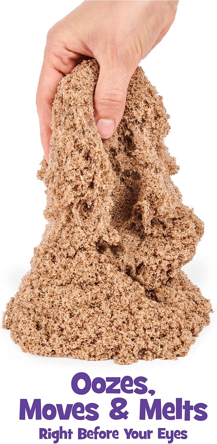 Kinetic Sand Naturbraun 907 g – Sensorischer Spielsand zum Drücken und Formen für Kinder 9
