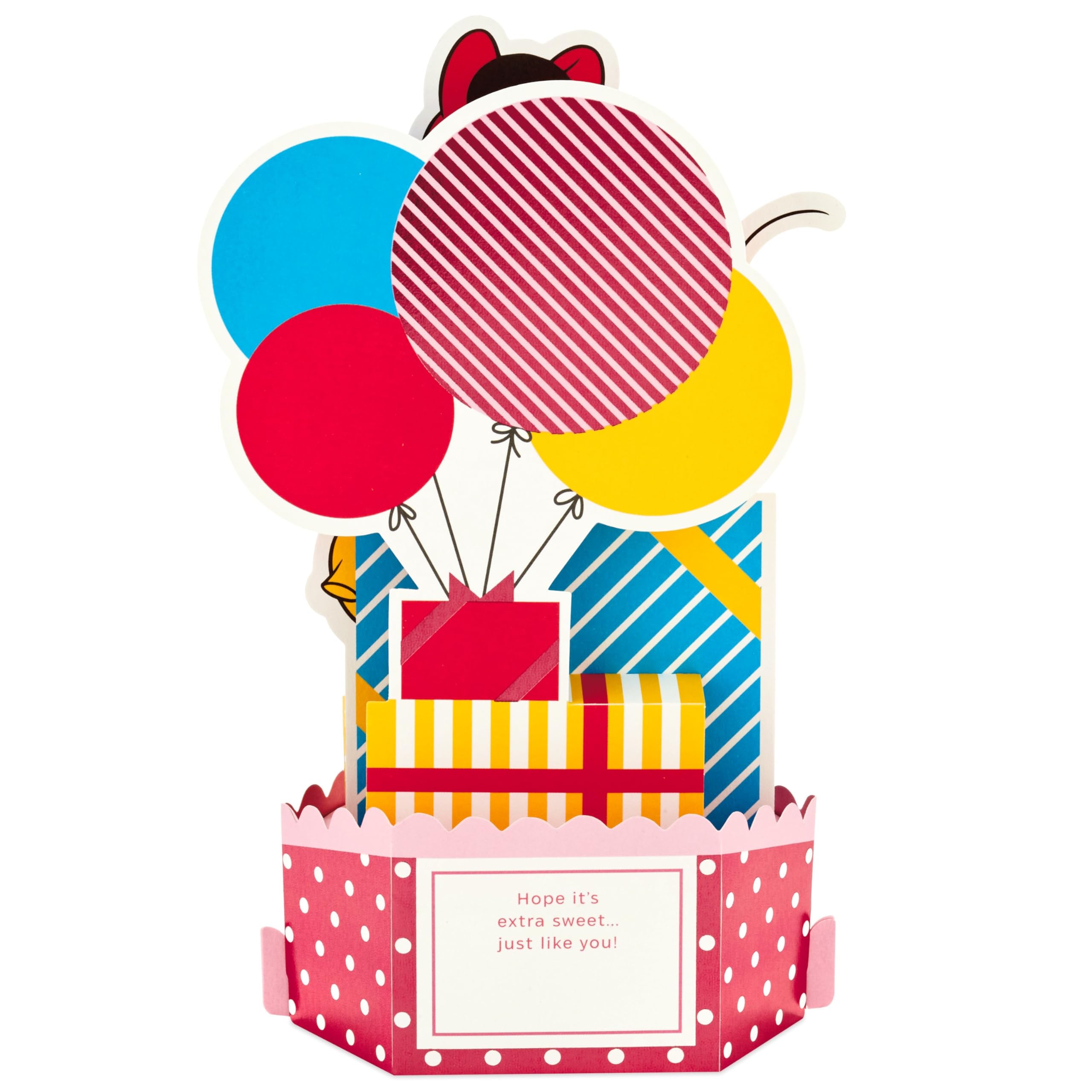 Hallmark Disney Minnie Mouse 3D Pop-Up Birthday Card with Red Foil Details | 17.3cm x 11.9cm
