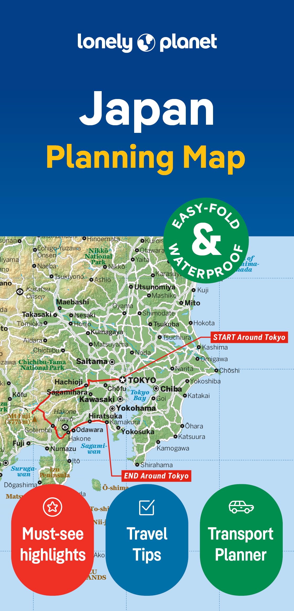 Lonely Planet Japan Planning Map - Durable, Waterproof, Easy-Fold Travel Map | 2nd Edition | English 1