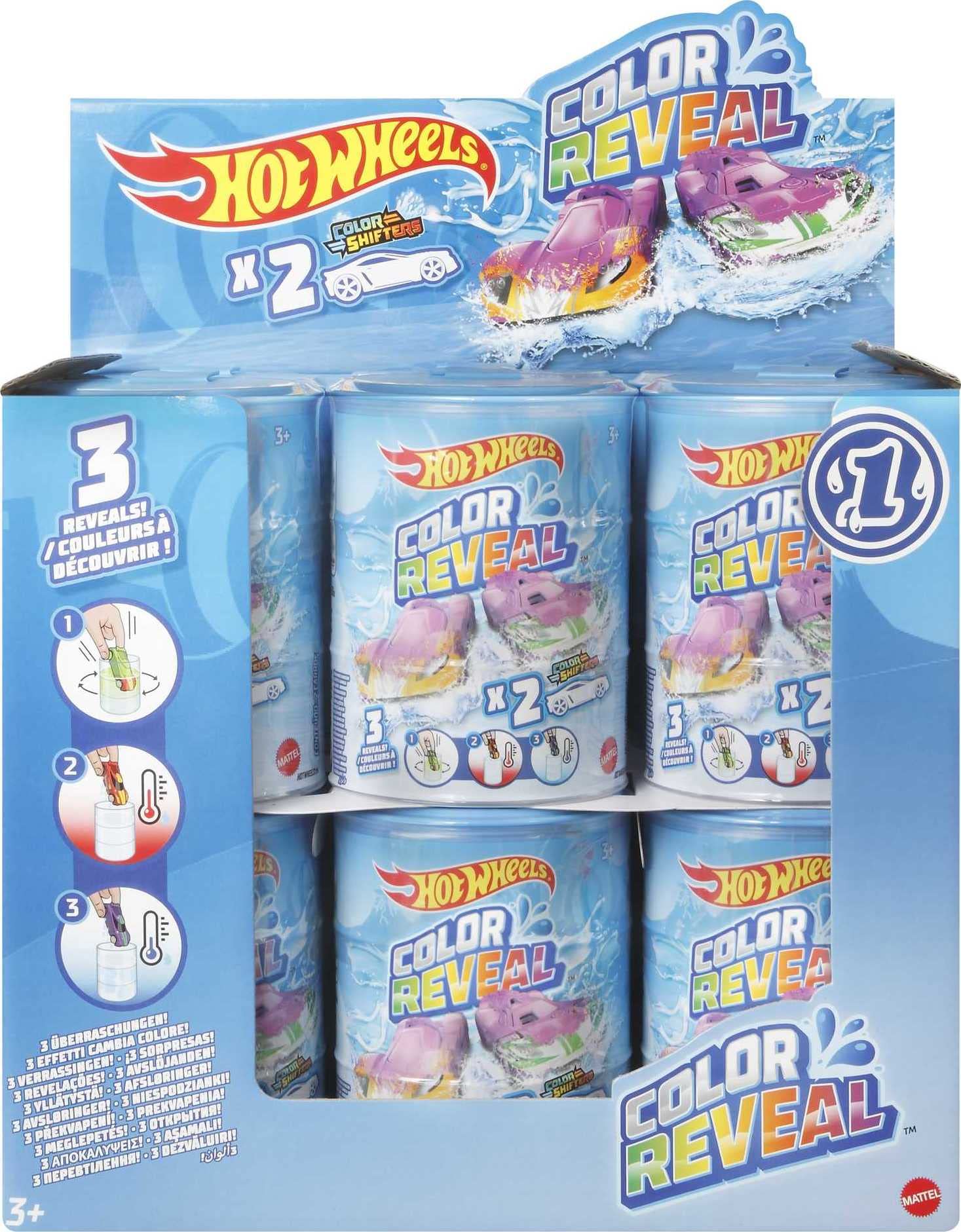 Hot Wheels Colour Reveal 2 Pack - Metal Vehicles for Kids 6 Months+ 2