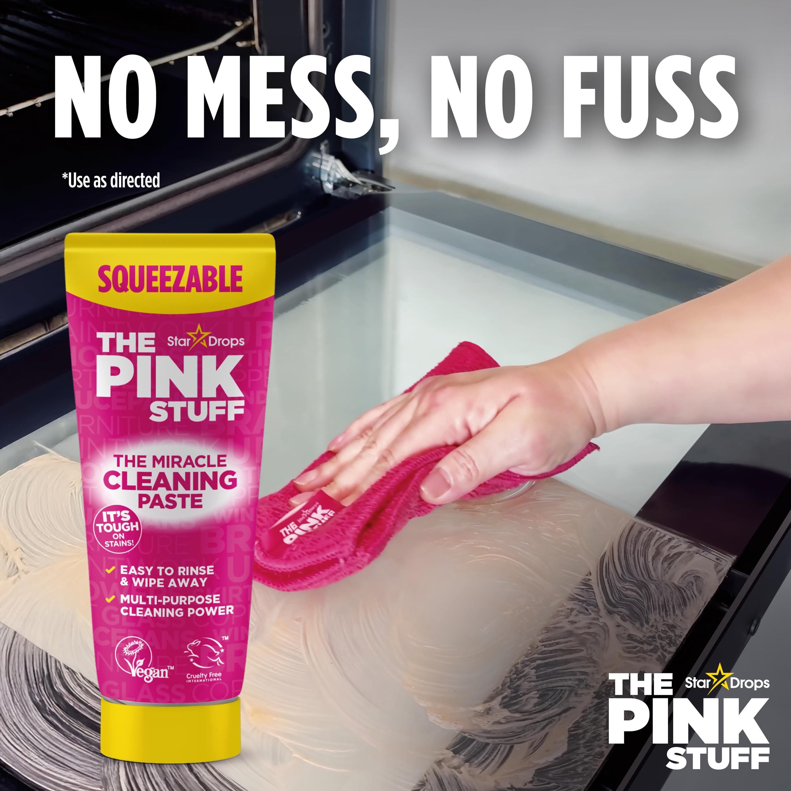 Stardrops The Pink Stuff Miracle Squeezable Cleaning Paste - 300g | All Purpose | Rhubarb Scent 4