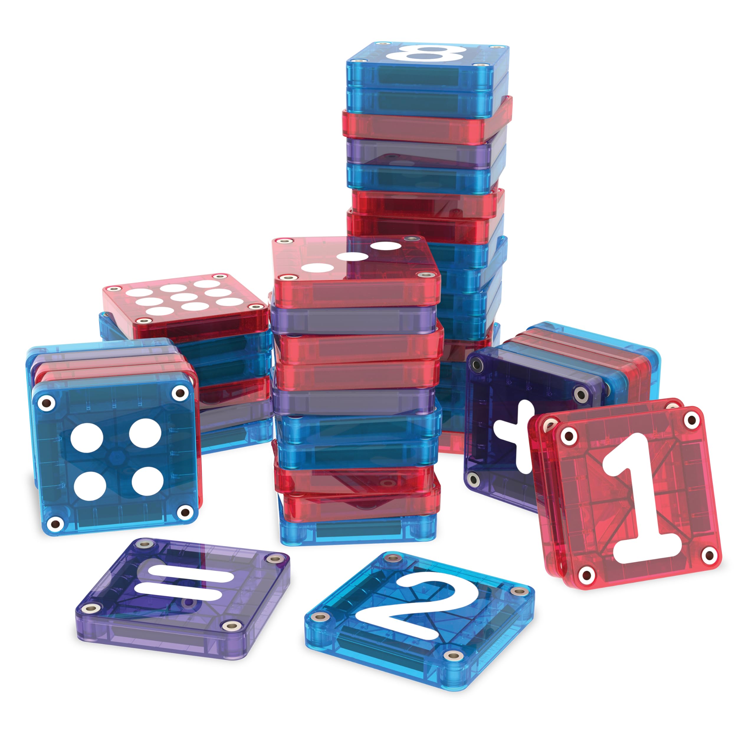 Magna-Tiles microMAGS Learn Numbers 56-Piece Magnetic Building Set | Ages 3+ | Unisex Children 8