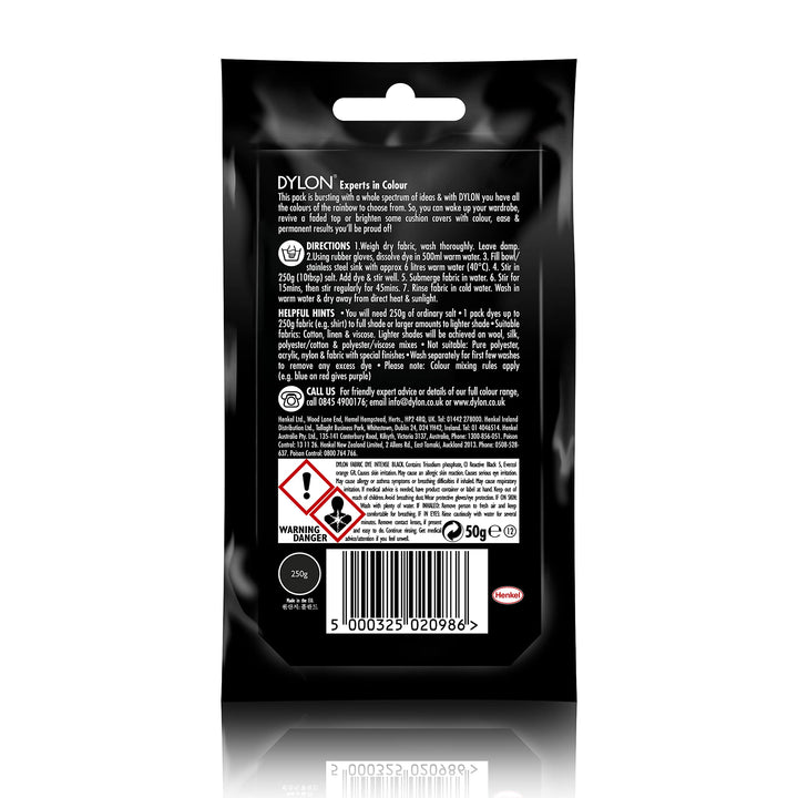 Dylon - Hand Dye Sachet for Fabric, Sunflower Yellow, 50 g