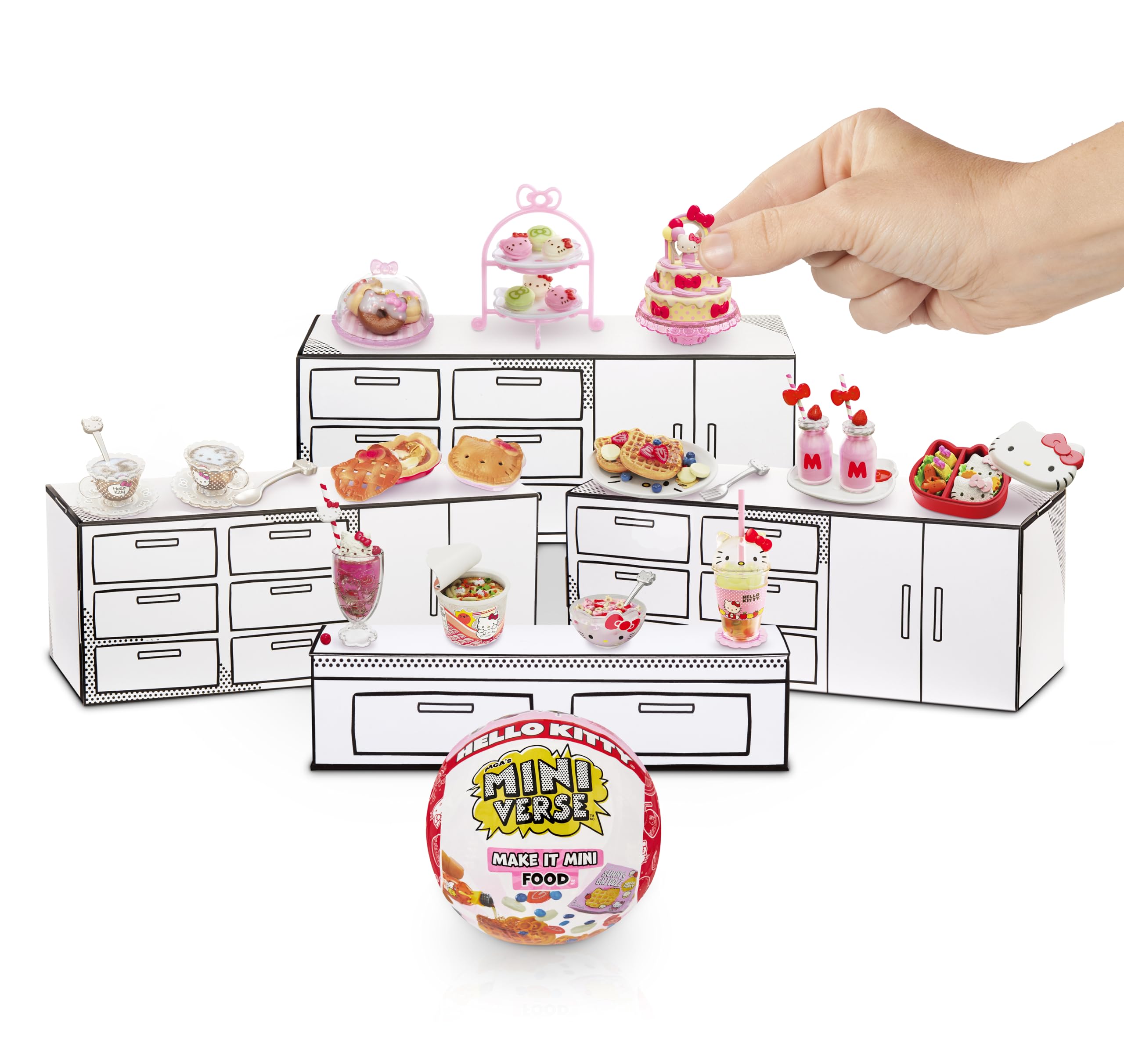 MGA's Miniverse Make It Mini Food Hello Kitty Collectibles - DIY Resin Crafts for Ages 8+ 2