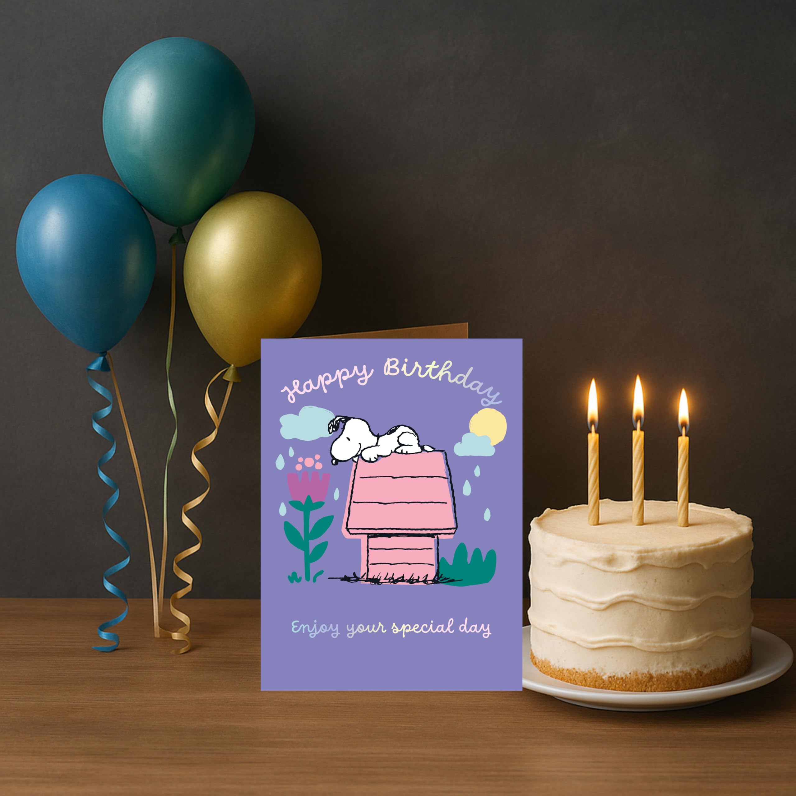 Danilo Promotions LTD Peanuts Snoopy Birthday Card 'Enjoy Your Special Day' | Unisex Adult & Kid 3