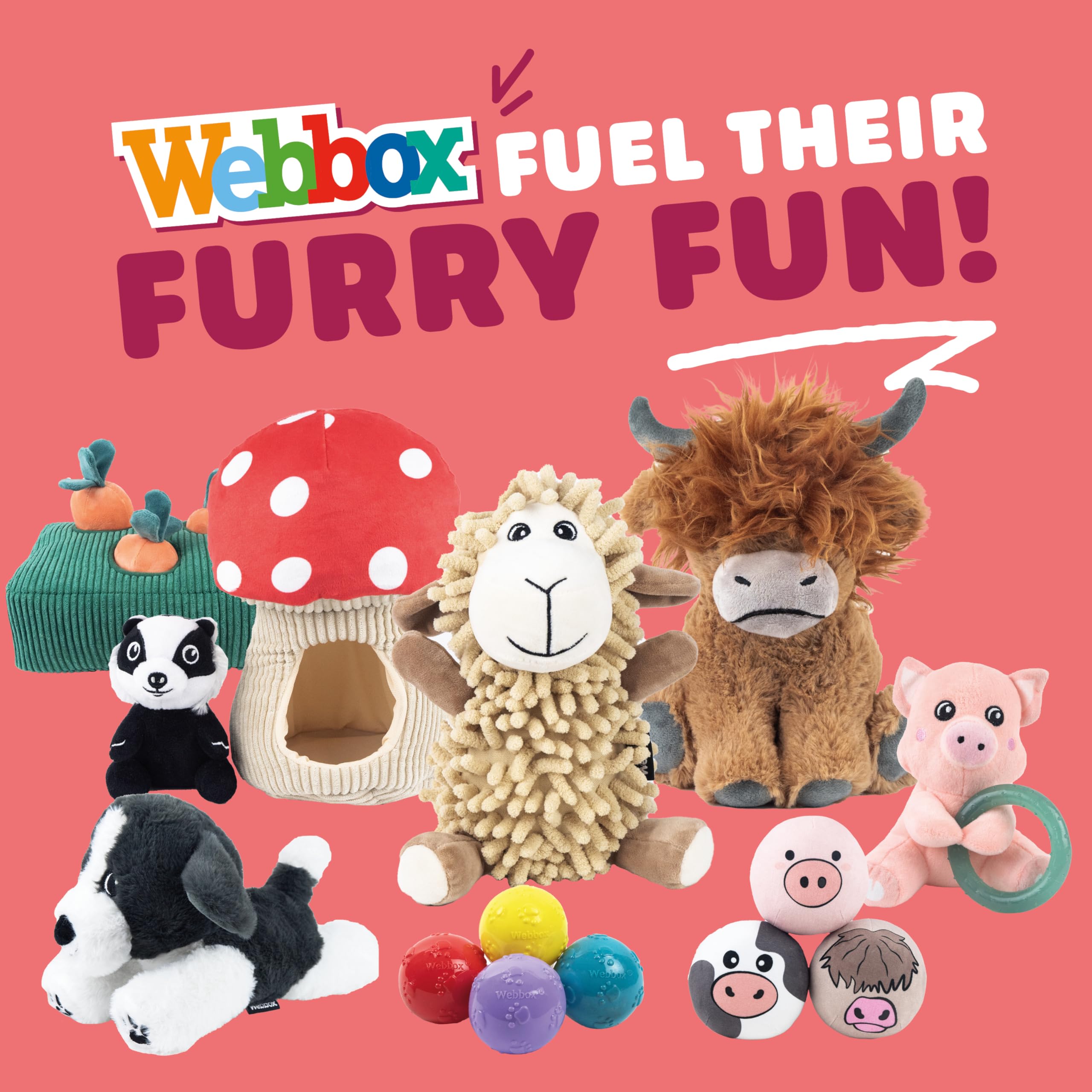 Webbox Peanut the Pony Cuddle Noodle Dog Toy - Squeaky & Soft | All Breed Sizes | 180g 4