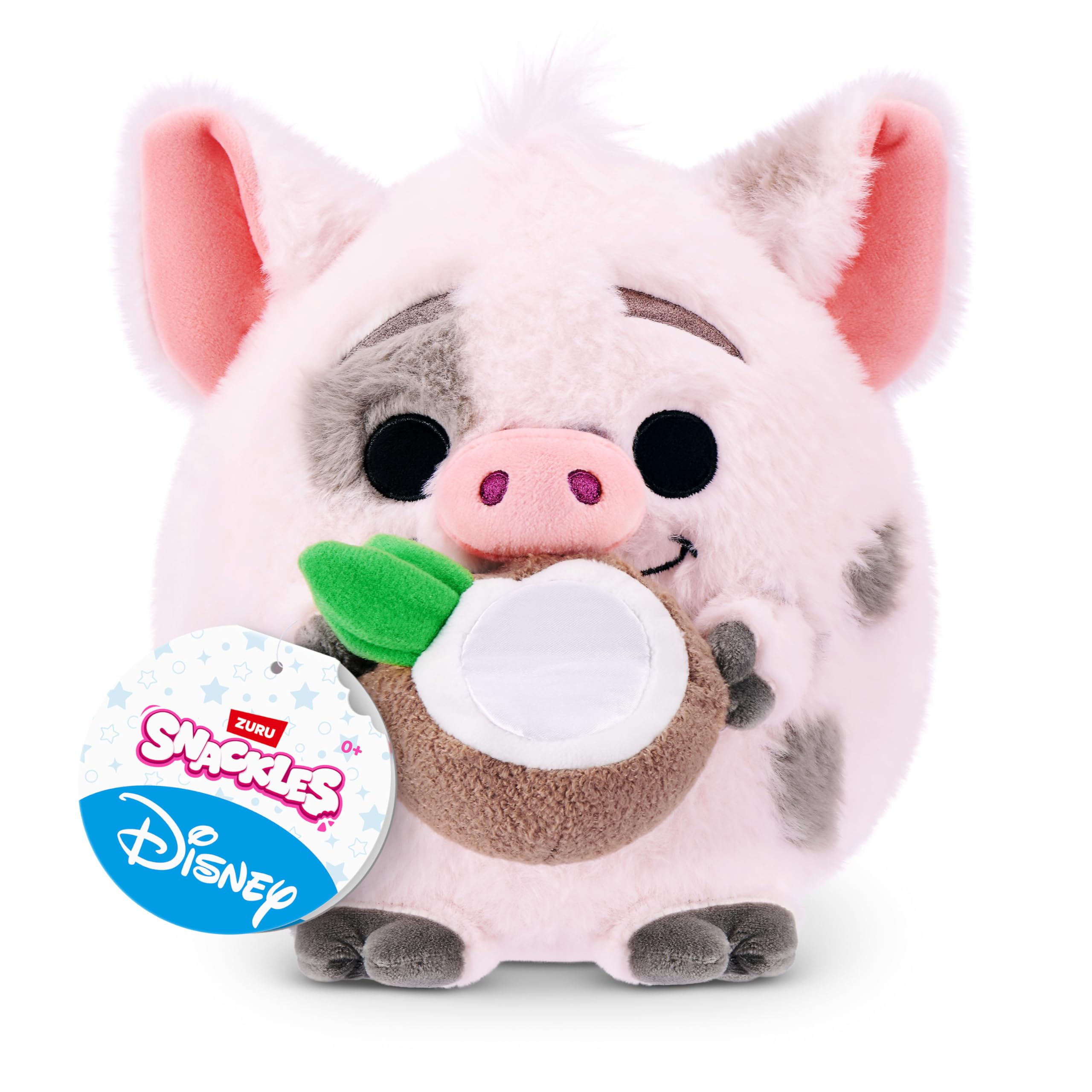 Snackles Disney Pua & Coconut 8-Inch Ultra-Soft Plush Toy by ZURU 1