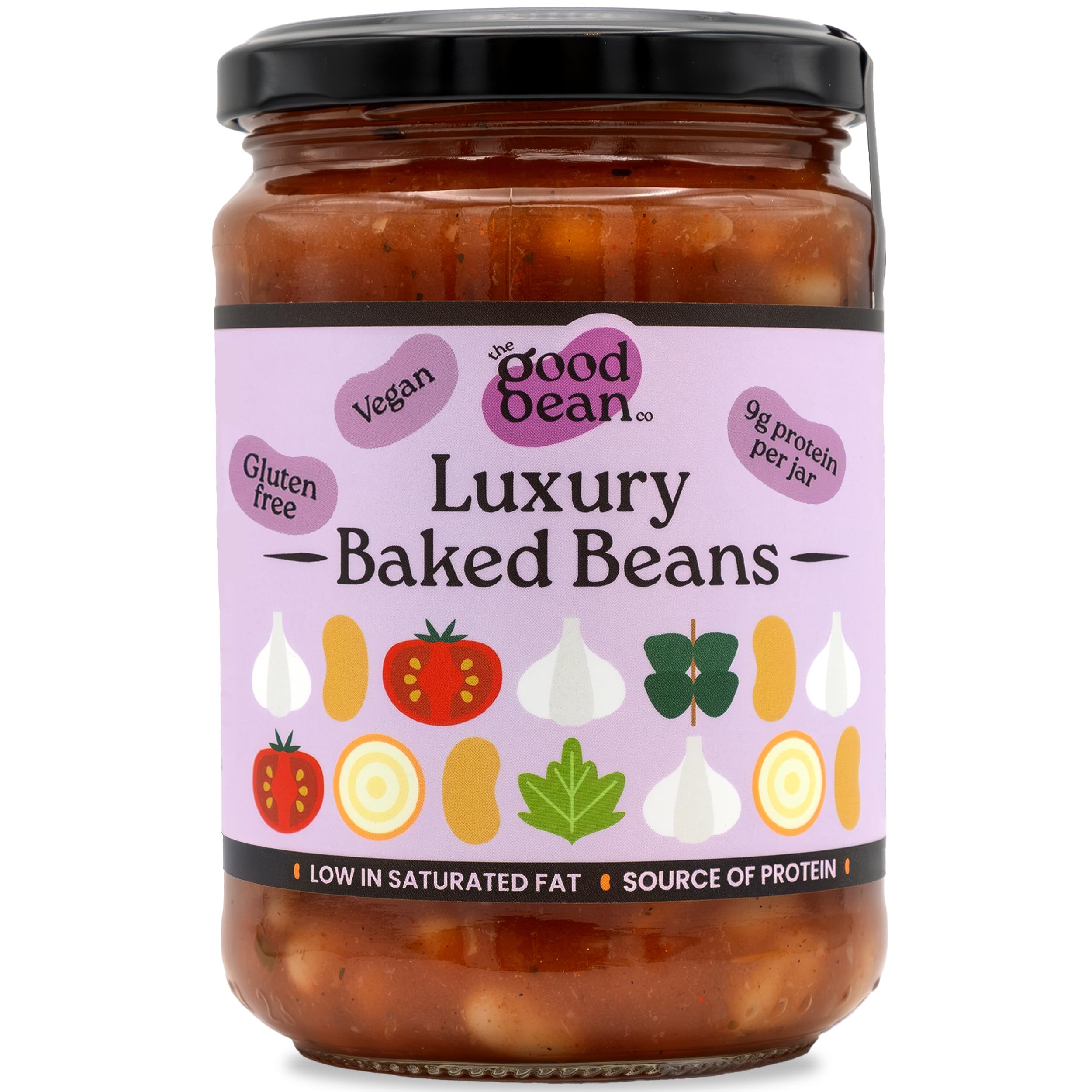 The Good Bean Co - Luxury Baked Beans Haricot Beans in Tomato Sauce 350g 1