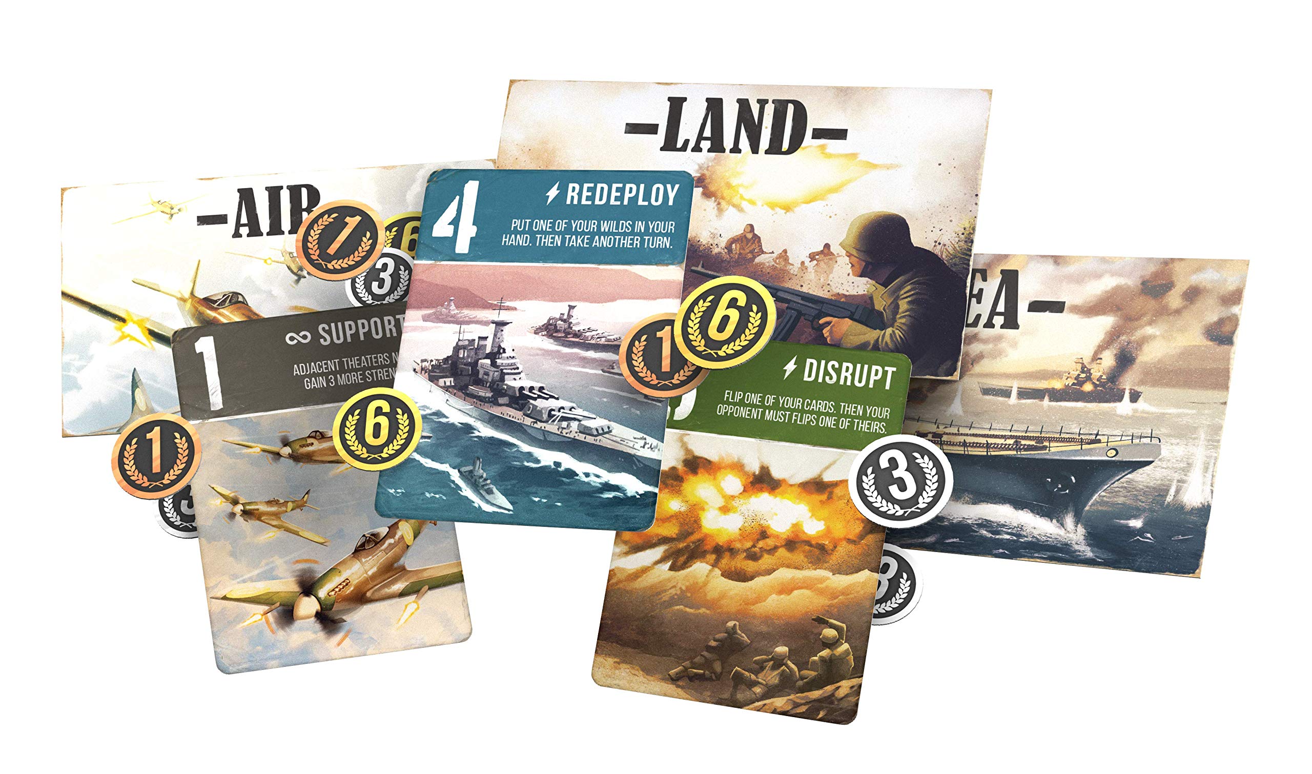 Arcane Wonders Air Land & Sea: Revised Edition Card Game - 2 Player Strategy Game 3