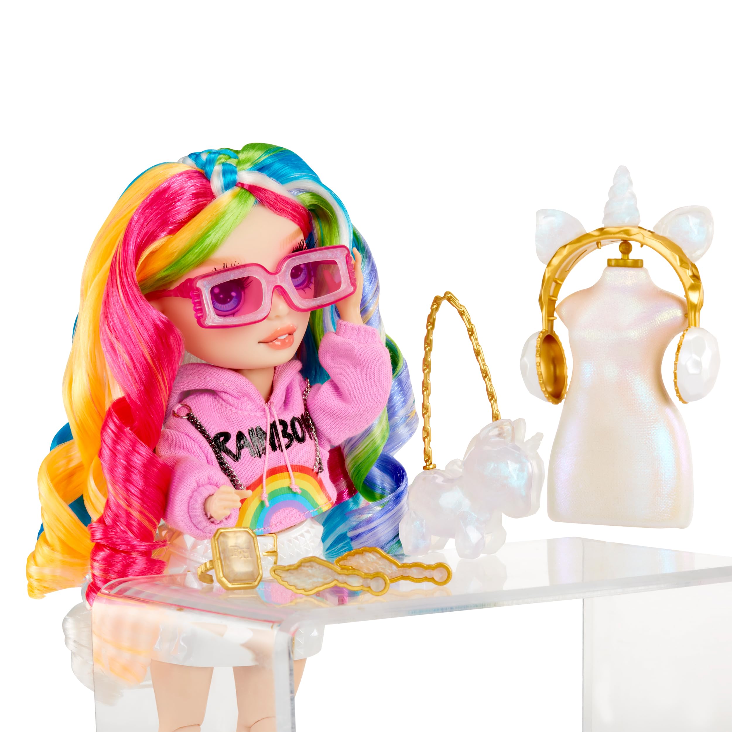 Rainbow High Creative Crystals Amaya - 28 cm Fashion Doll with DIY Crystal Accessory Kit 4