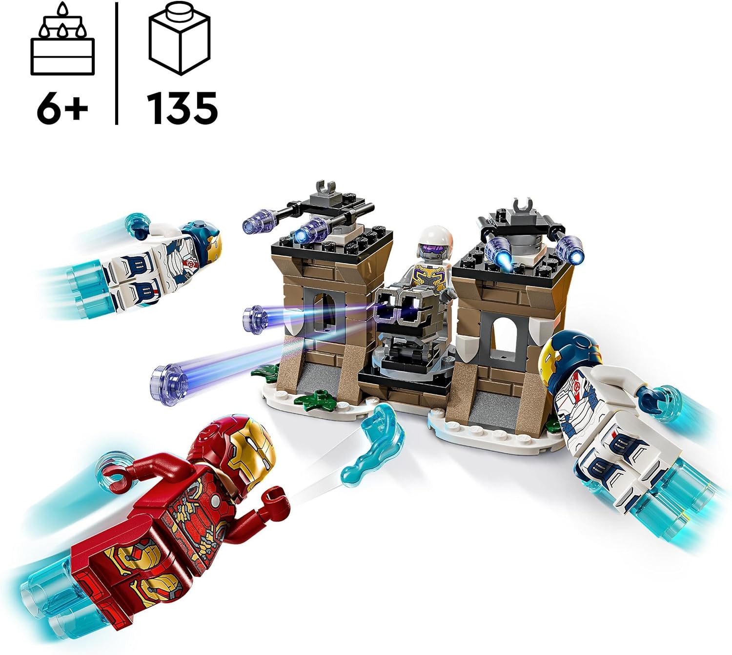 LEGO Marvel Iron Man & Iron Legion vs. Hydra Soldier Building Set - Action Playset for Ages 6+ 3