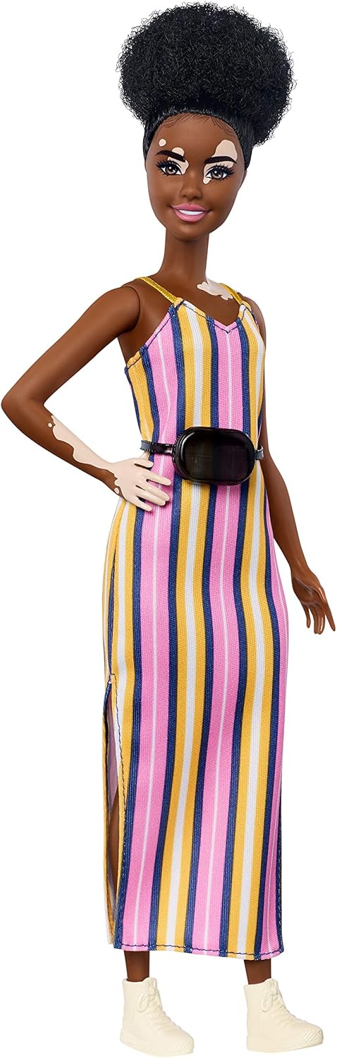 Barbie Fashionistas Vitiligo Doll (Model GYG08) - Inclusive Play & Imaginative Storytelling for Ages 3+