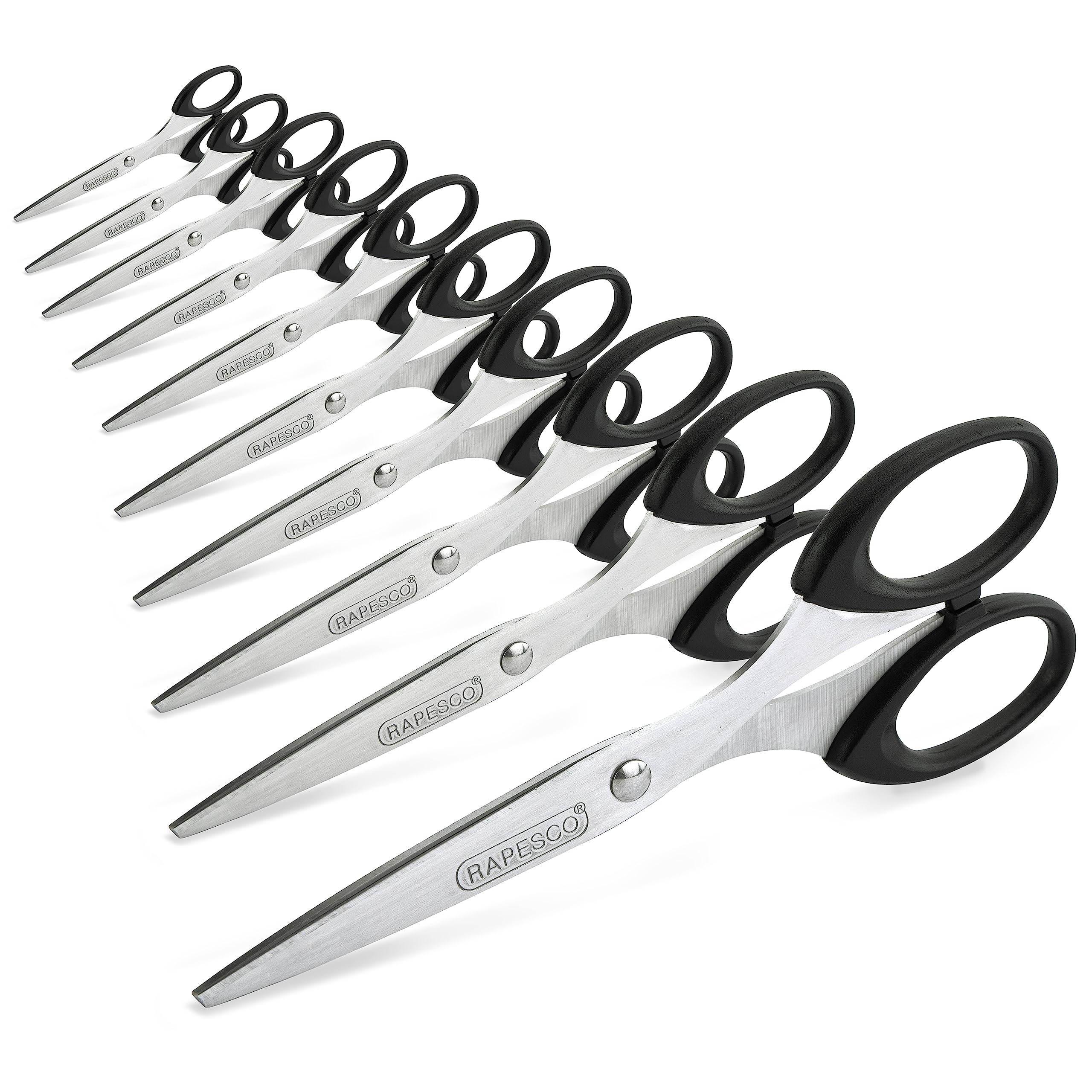 RAPESCO 1579 Business Pack - 10 x 16cm Stainless Steel Scissors for Office & Retail Use