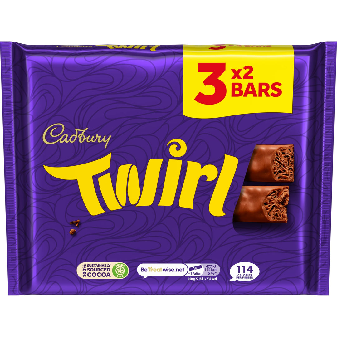 Cadbury - Dairy Milk Twirl Chocolate Bar Multipack (3 x 129g)
