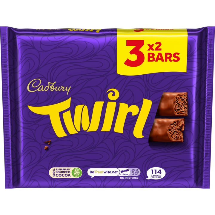Cadbury - Dairy Milk Twirl Chocolate Bar Multipack (3 x 129g)