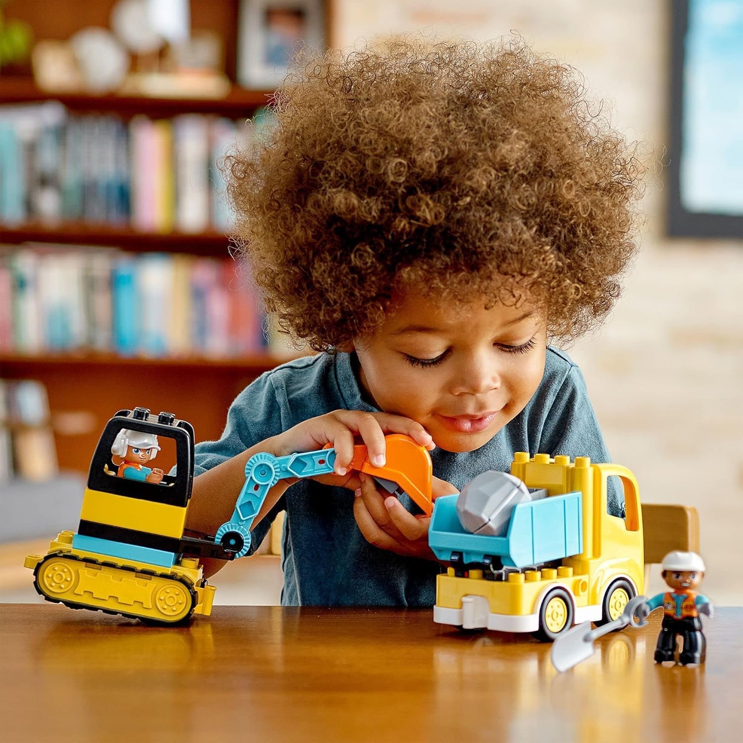 LEGO DUPLO Town Truck & Tracked Excavator Construction Playset for Toddlers 2+ 7