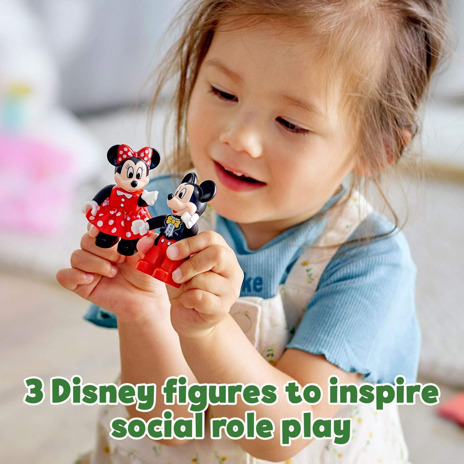 LEGO DUPLO Disney Mickey & Minnie Birthday Train Toy - Building Set for Toddlers 2+