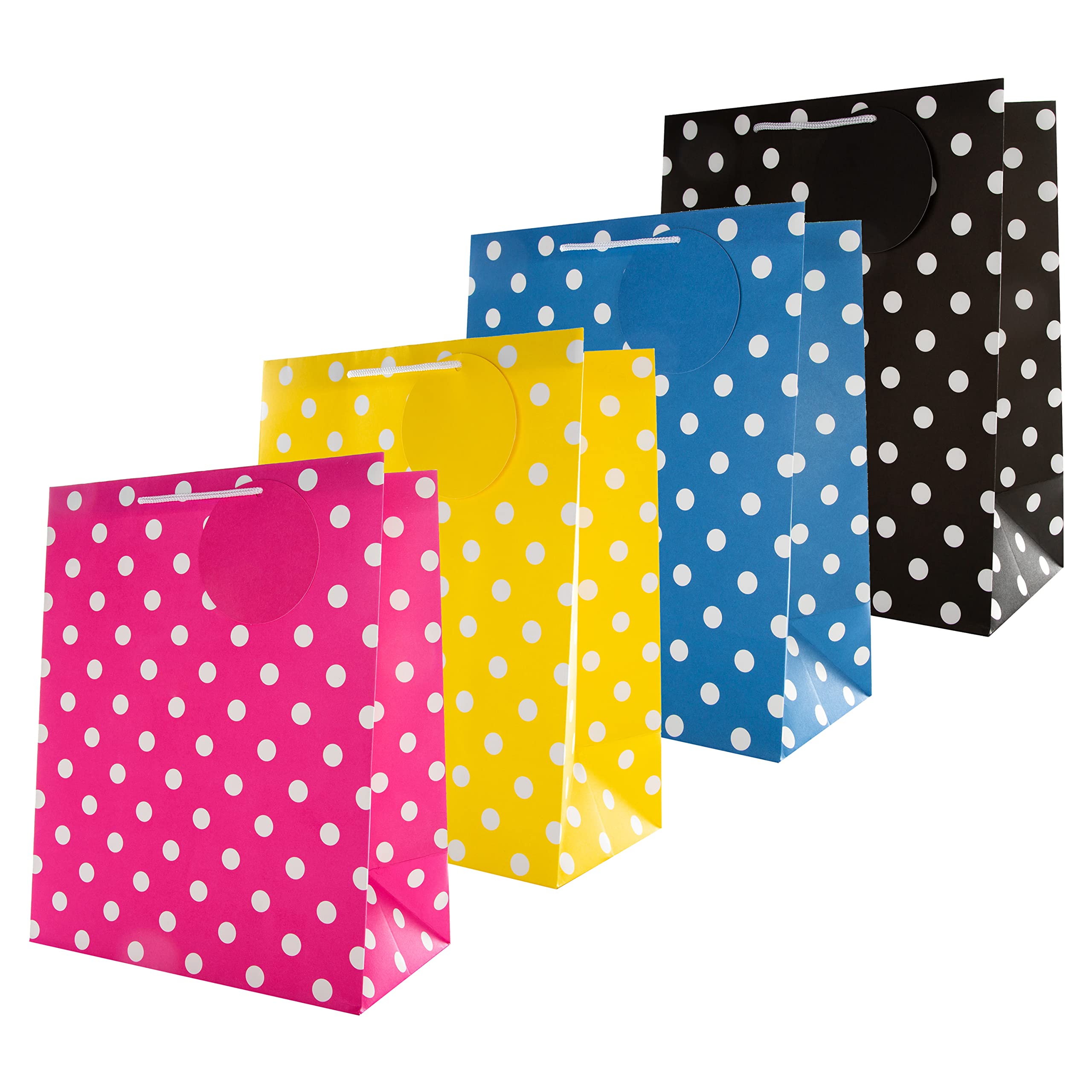 Hallmark Large Gift Bags - Contemporary Polka Dot Design (4 Count) 1