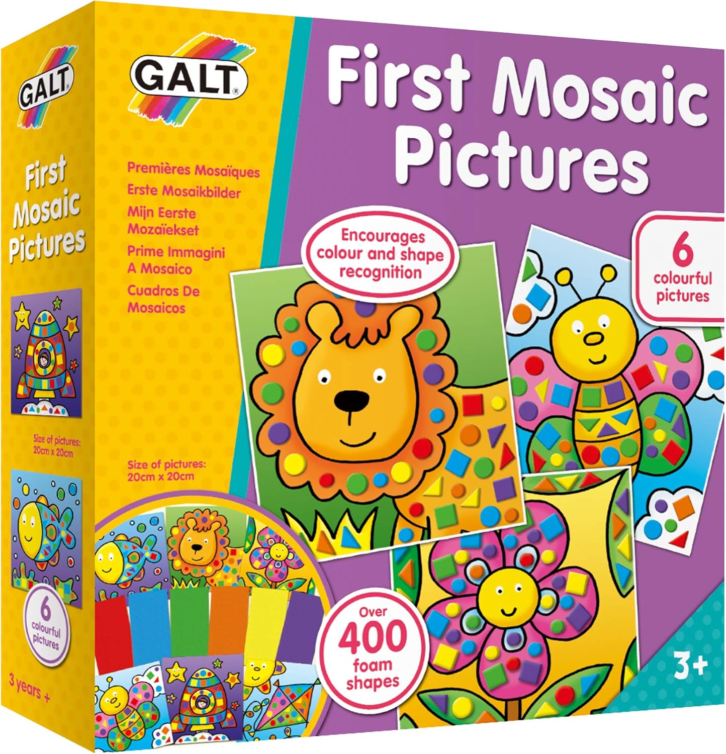 Galt First Mosaic Pictures - Educational Foam Tile Art Set for Kids 3+ 1