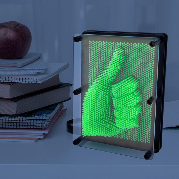 Global Gizmos 48109 Glow in the Dark Pin Art Impression Toy/Ideal for Home and O