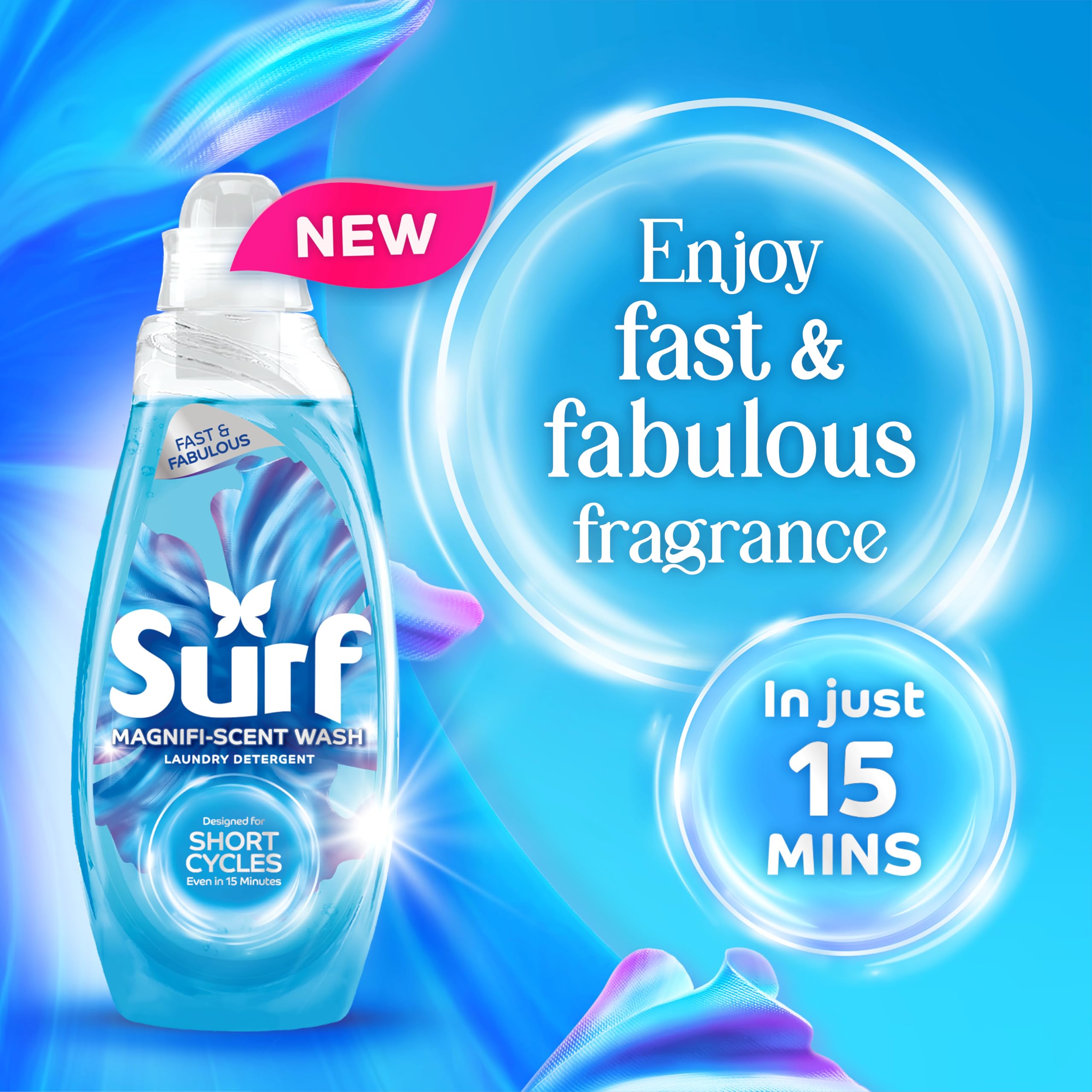 Surf - Magnifi-Scent Wash Aqua Bliss Laundry Liquid Detergent for Short Cycle 3