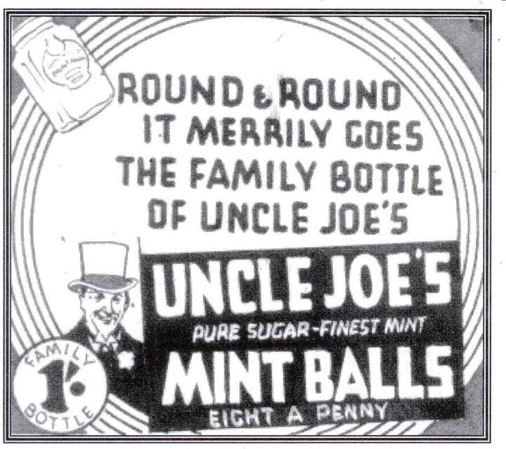 Uncle Joe's Mint Balls 90g Bag - Traditional English Mint Sweets