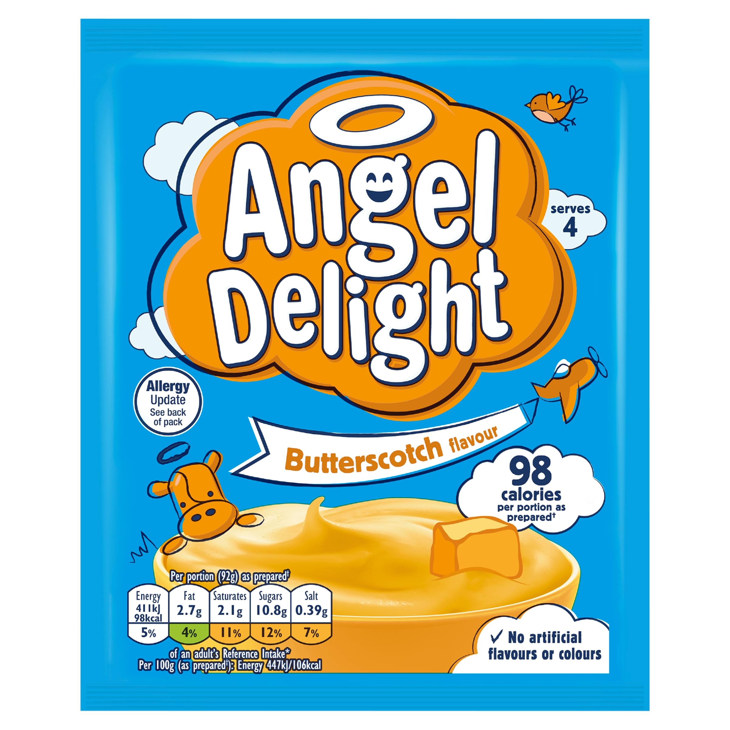 Angel Delight Smooth & Creamy Butterscotch Flavour Instant Dessert Mix 59g 3