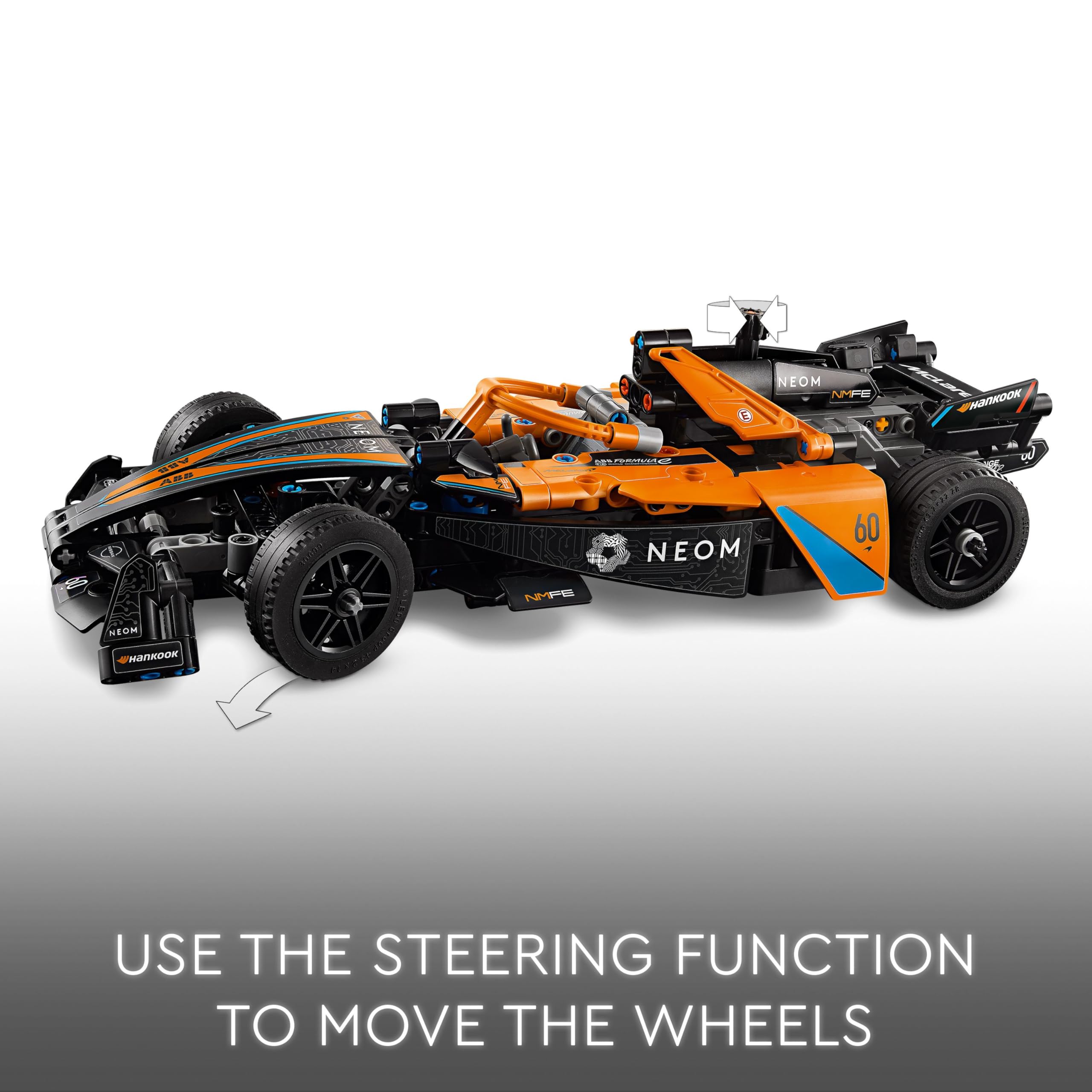 LEGO Technic NEOM McLaren Formula E Race Car Building Set - 463-Piece Pull-Back Action Toy for Ages 9+ 9