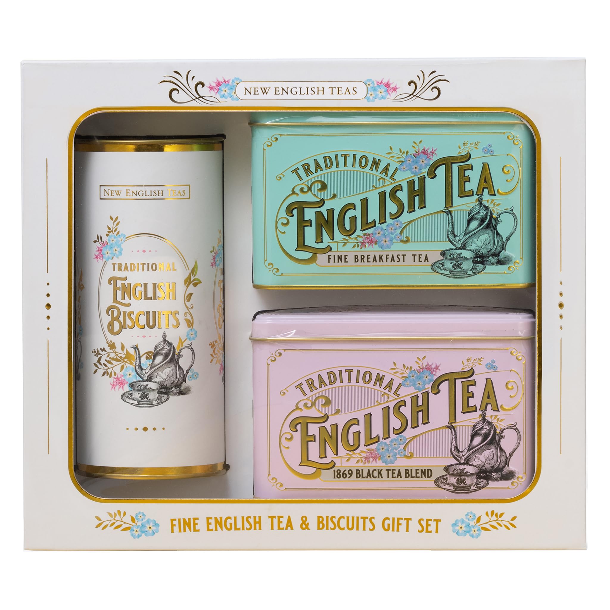 New English Teas - Vintage Victorian Tea & Biscuits Gift Set 9