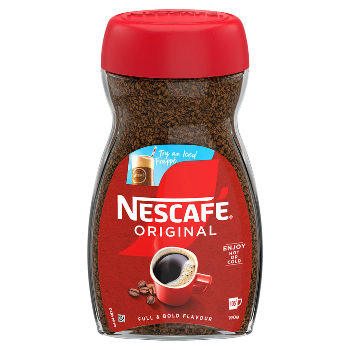 NESCAFÉ Original Instant Coffee 190g - Rich Aroma, Full and Bold Flavour