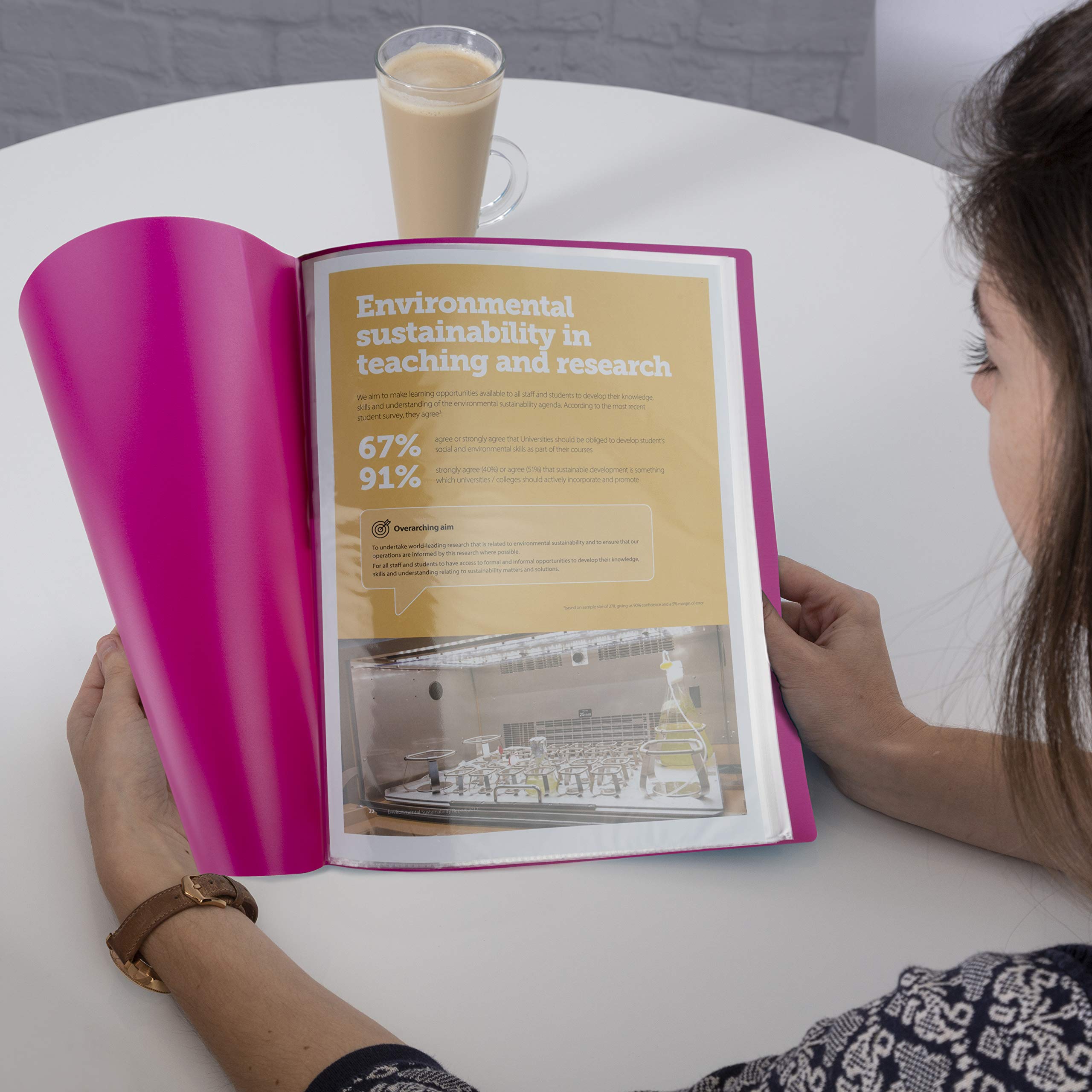 RAPESCO Presentation Folder 1644 - 40 Pockets A4 Black Polypropylene with Antibacterial Protection 5