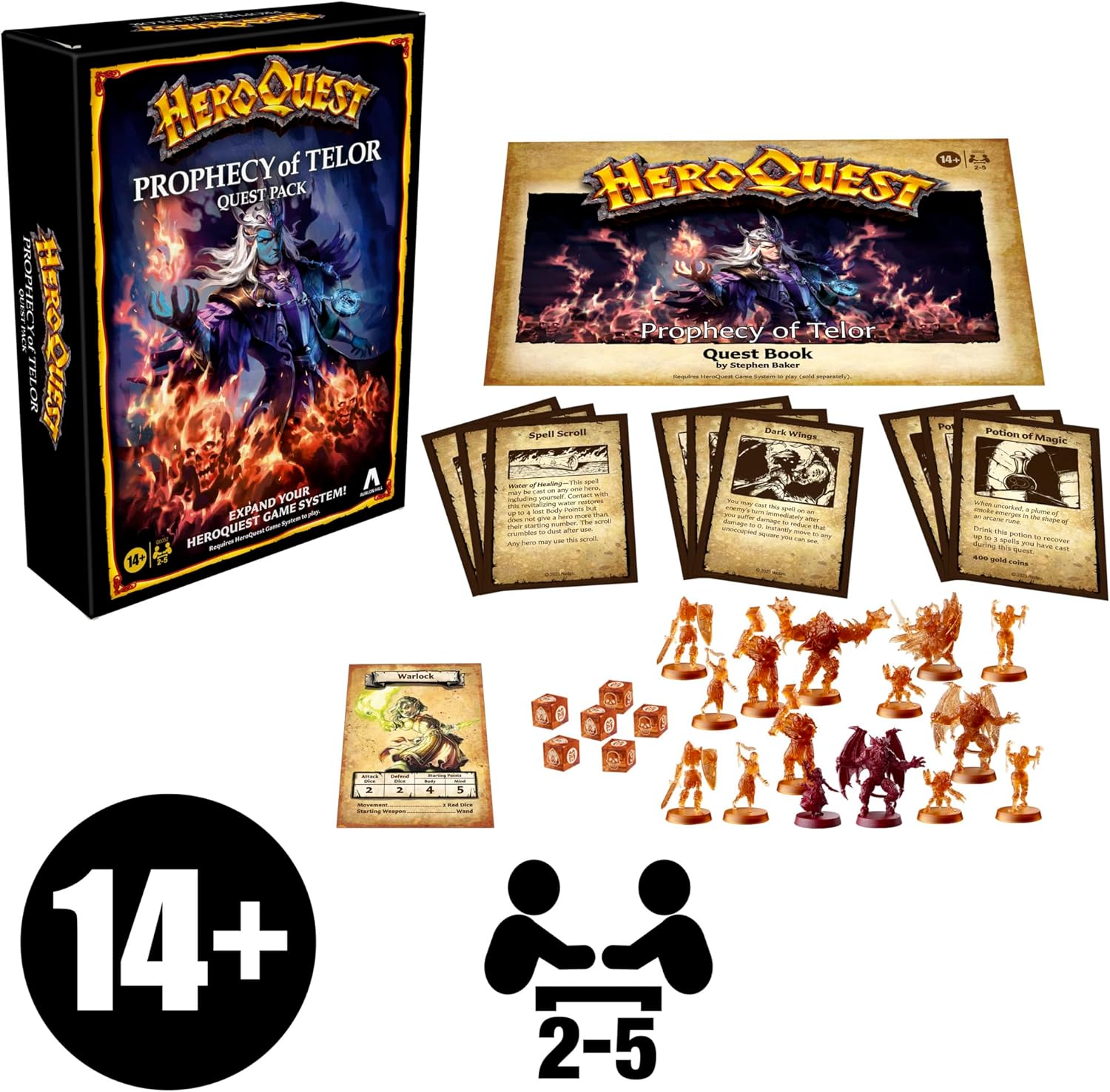 Avalon Hill HeroQuest Prophecy of Telor Quest Pack Expansion 7