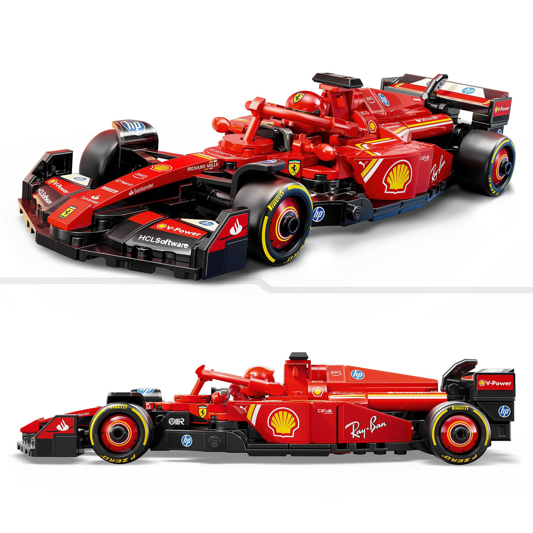 LEGO Speed Champions Ferrari SF-24 F1 Race Car Toy with Driver Minifigure - Building Set for Ages 10+