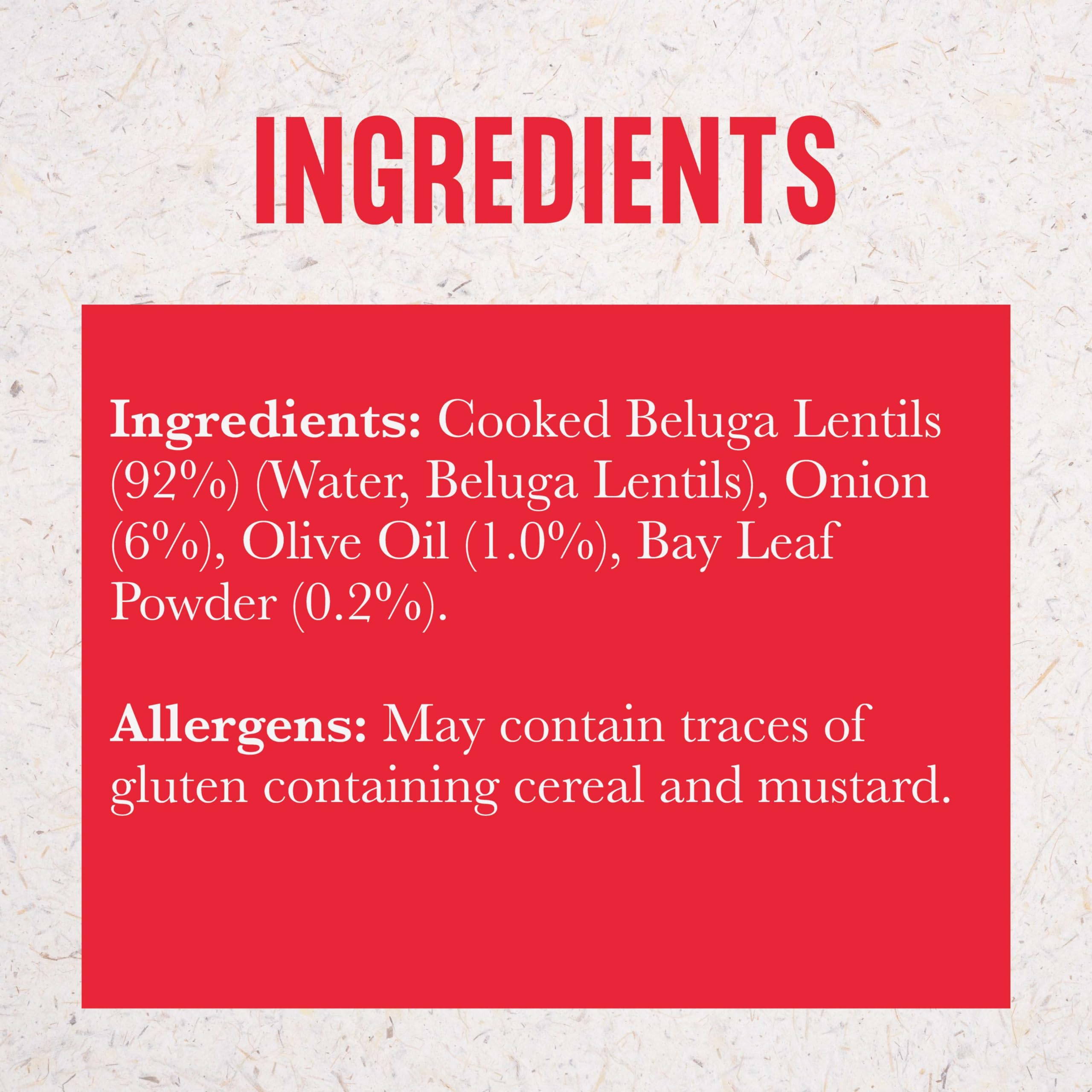 Merchant Gourmet Simply Cooked Beluga Lentils - High Protein, Low Fat | 250g Pouch | Pack of 6 5
