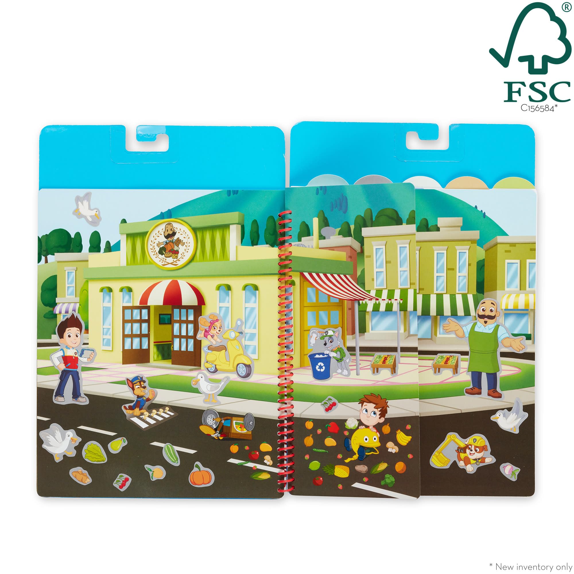 Melissa & Doug PAW Patrol Reusable Stickers Adventure Bay Activity Pad | 164 Stickers 3