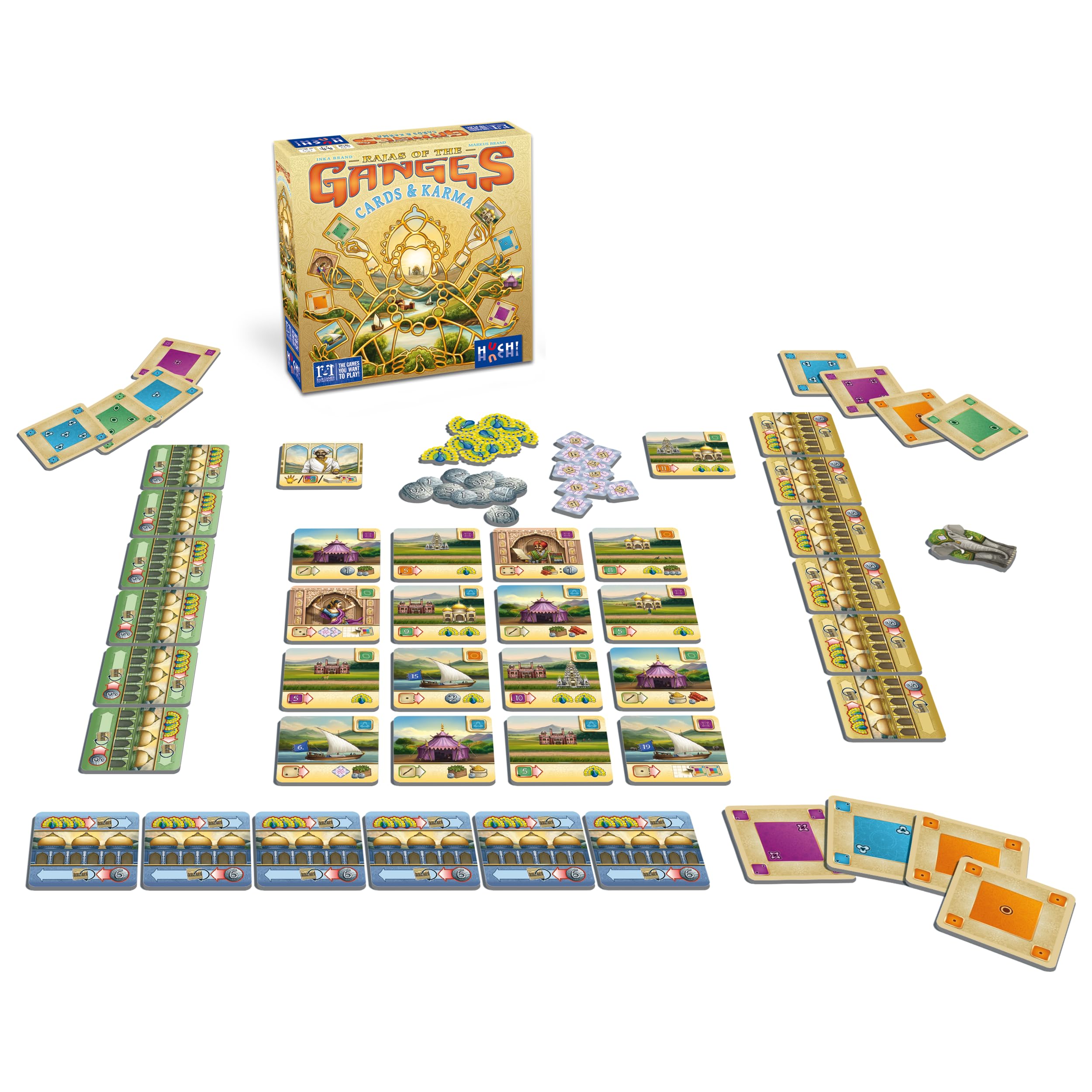 HUCH! Rajas of the Ganges - Cards & Karma Card Game 3
