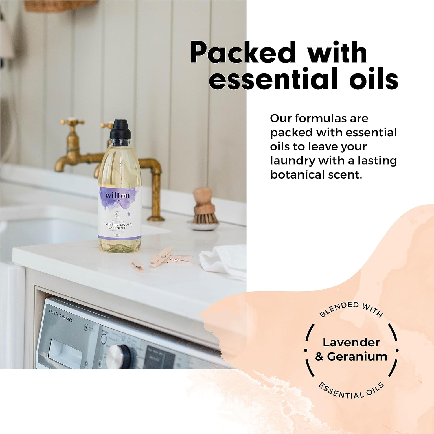 Wilton London Eco-Friendly Lavender Laundry Liquid (1.09 kg, 28 Washes) 4
