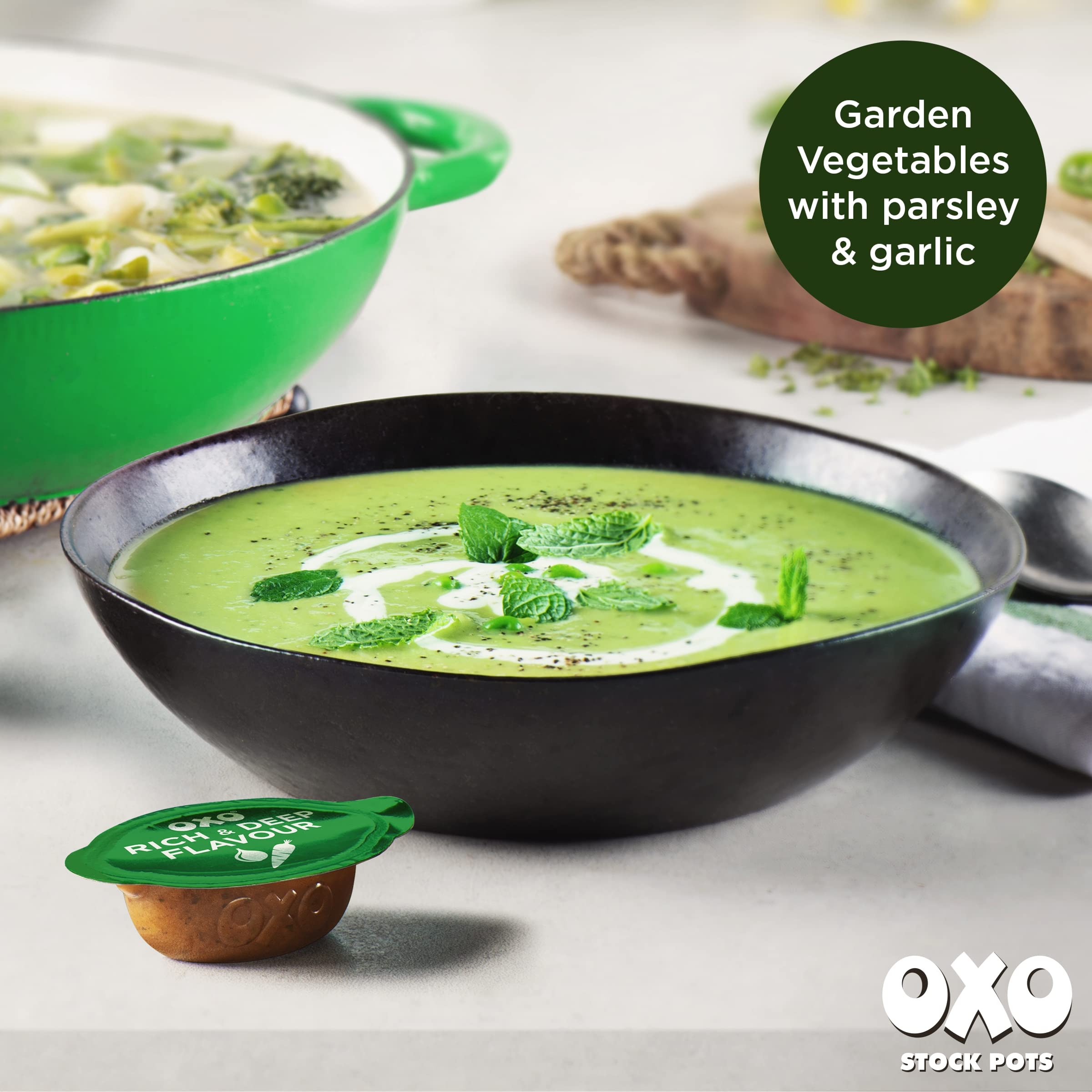 OXO Garden Vegetable Stock Pots - Parsley & Garlic Flavor | Gluten-Free | Pack of 4 5