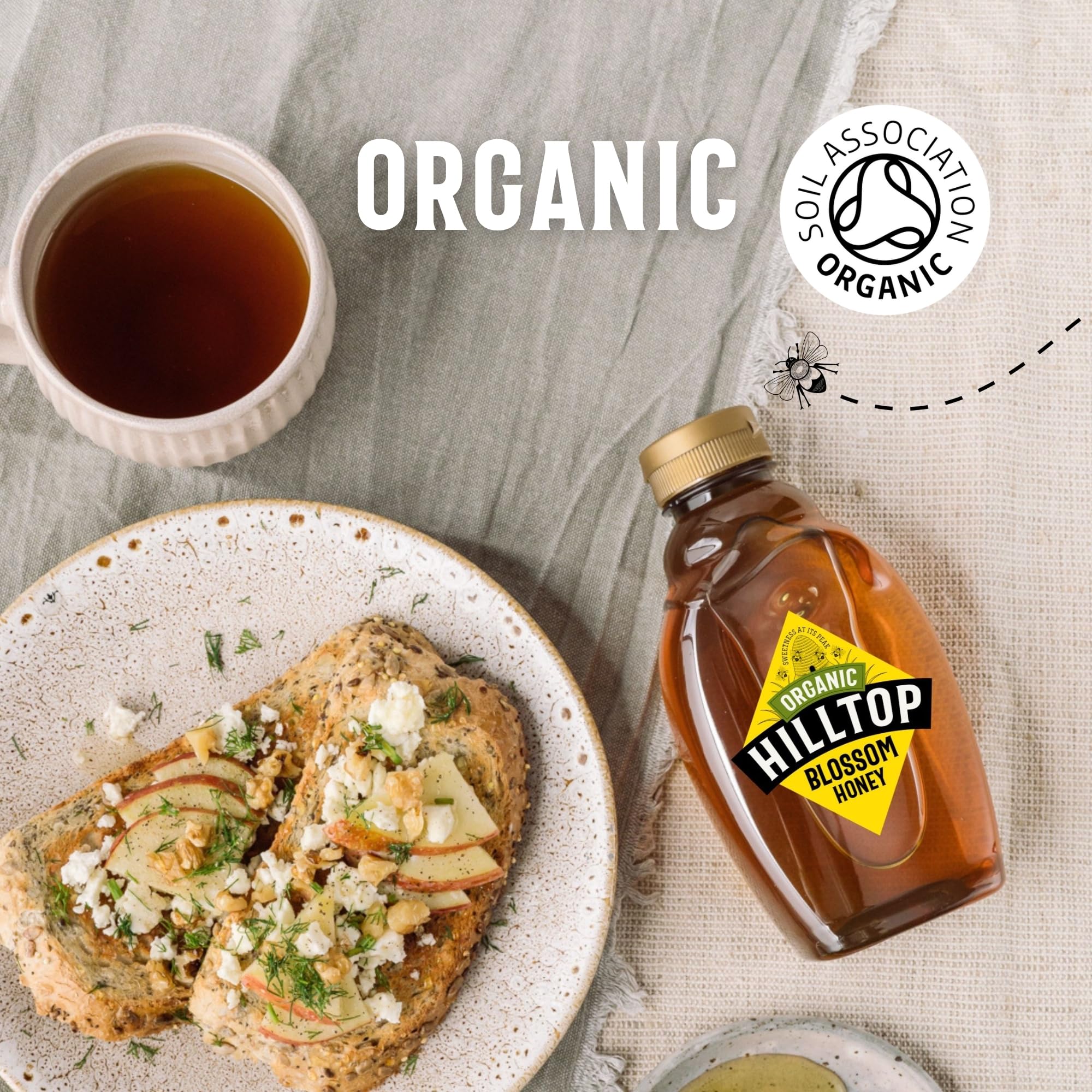 Hilltop Honey - Organic Blossom Honey - Squeezy Bottle - 720g 9