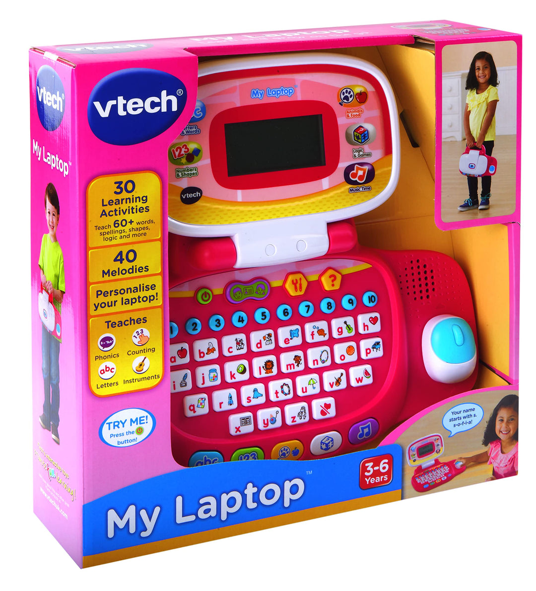 VTech Pre-School My Laptop - Educational Electronic Learning Toy for Ages 3-6