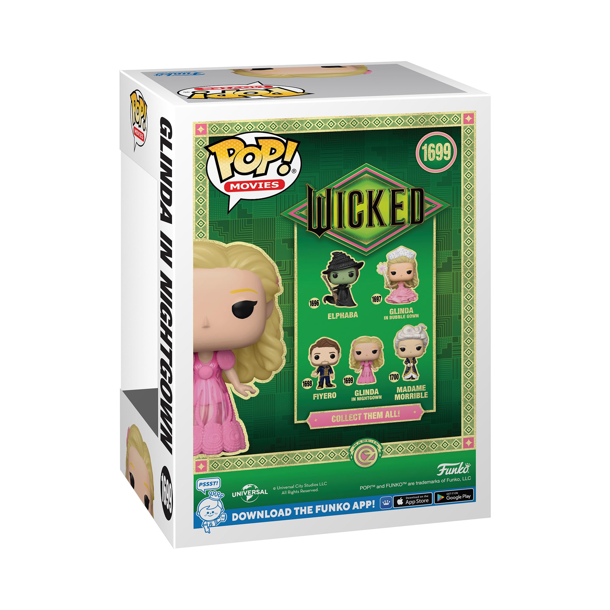 Funko Glinda in Nightgown - Wicked - Collectable Vinyl Figure | 3.75 in | Limited Edition 3