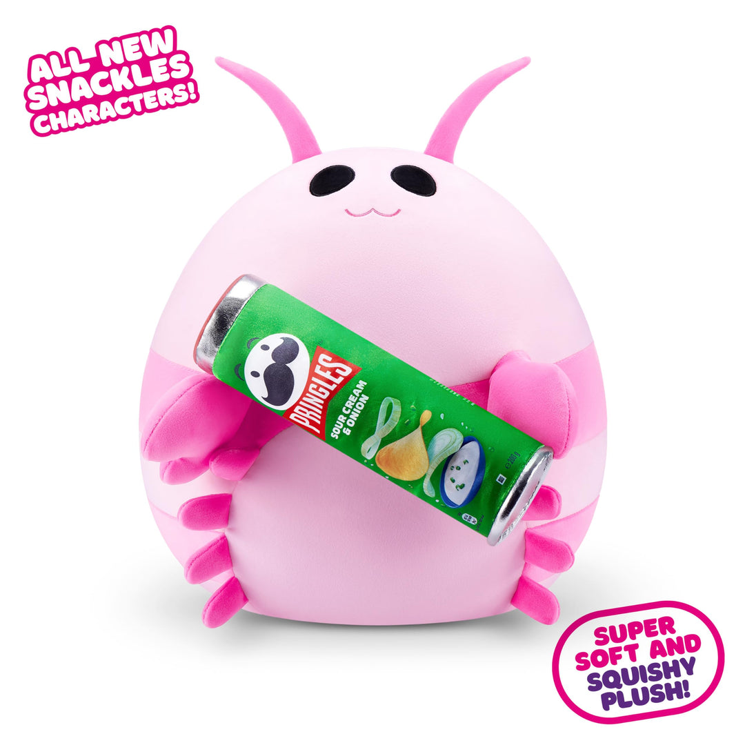 Snackles Series 2 - Pink Shrimp (Pringles, Sour Cream & Onion) Plush Toy, 8-inch Collectible Stuffed Animal