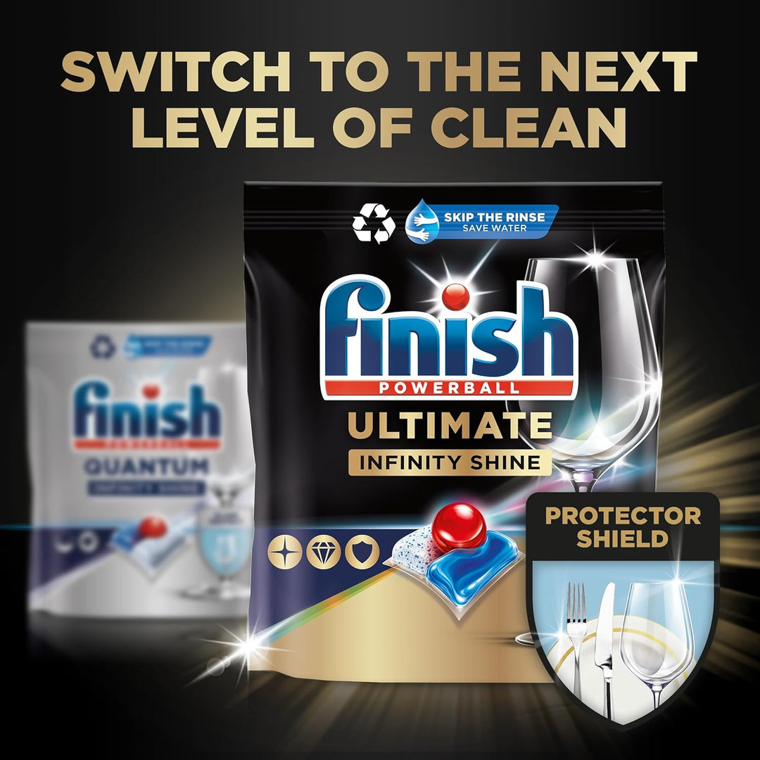 Finish Ultimate Infinity Shine Dishwasher Tablets Bulk - Fresh Scent, 80 Tablets