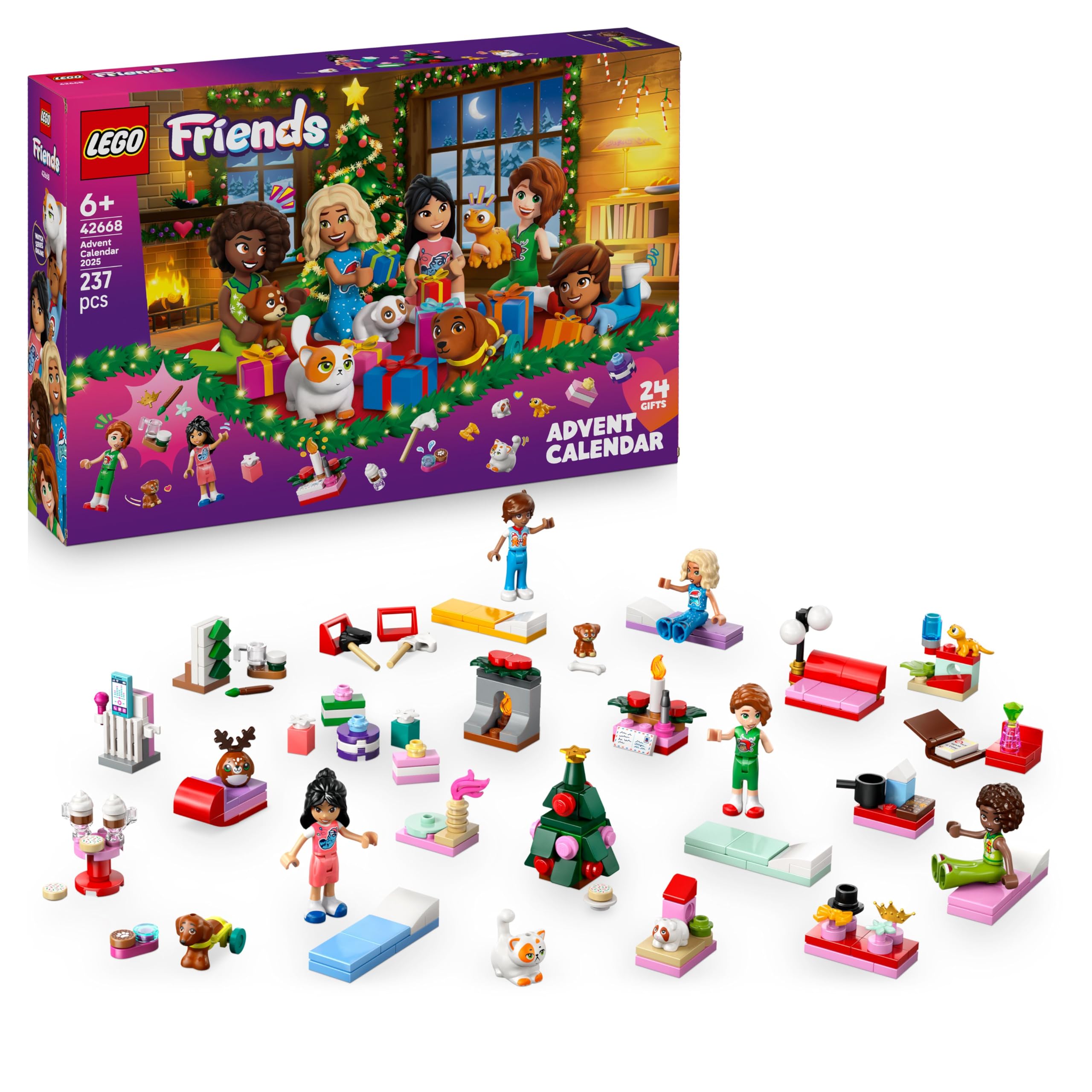 LEGO Friends Adventskalender 2025 – 24 Tage festlicher Bauspaß für Kinder ab 6 Jahren