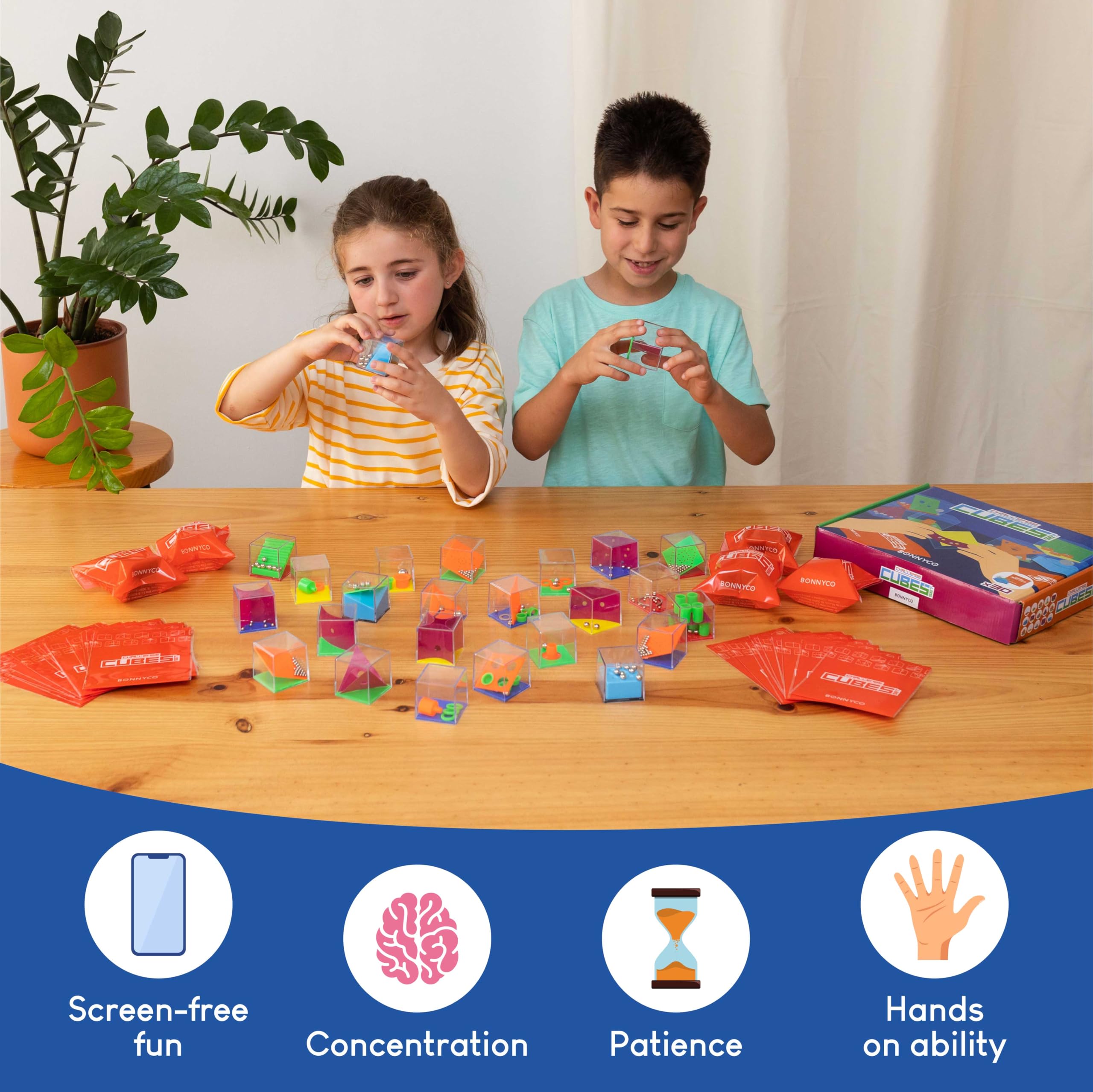 BONNYCO Challenge Cubes Party Bag Fillers for Kids Unisex Pack 30, Kids' Pa 3