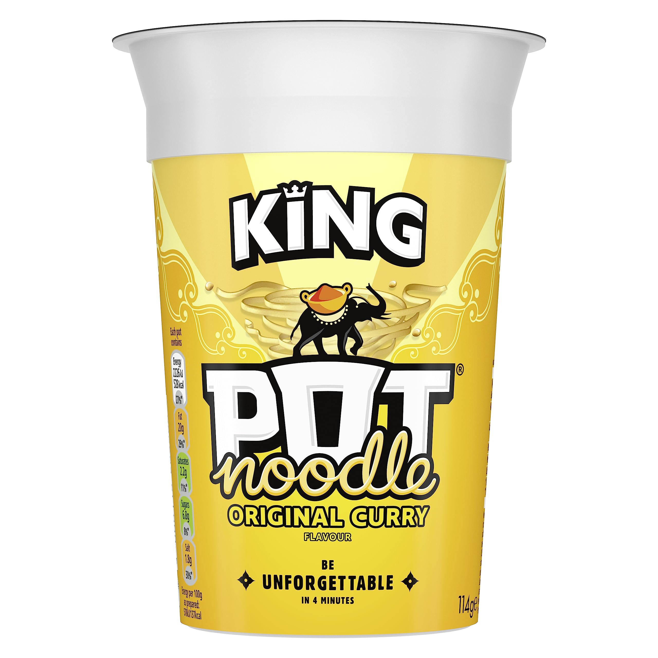 Pot Noodle Original Curry King Pot Noodles - 12 x 114g 2